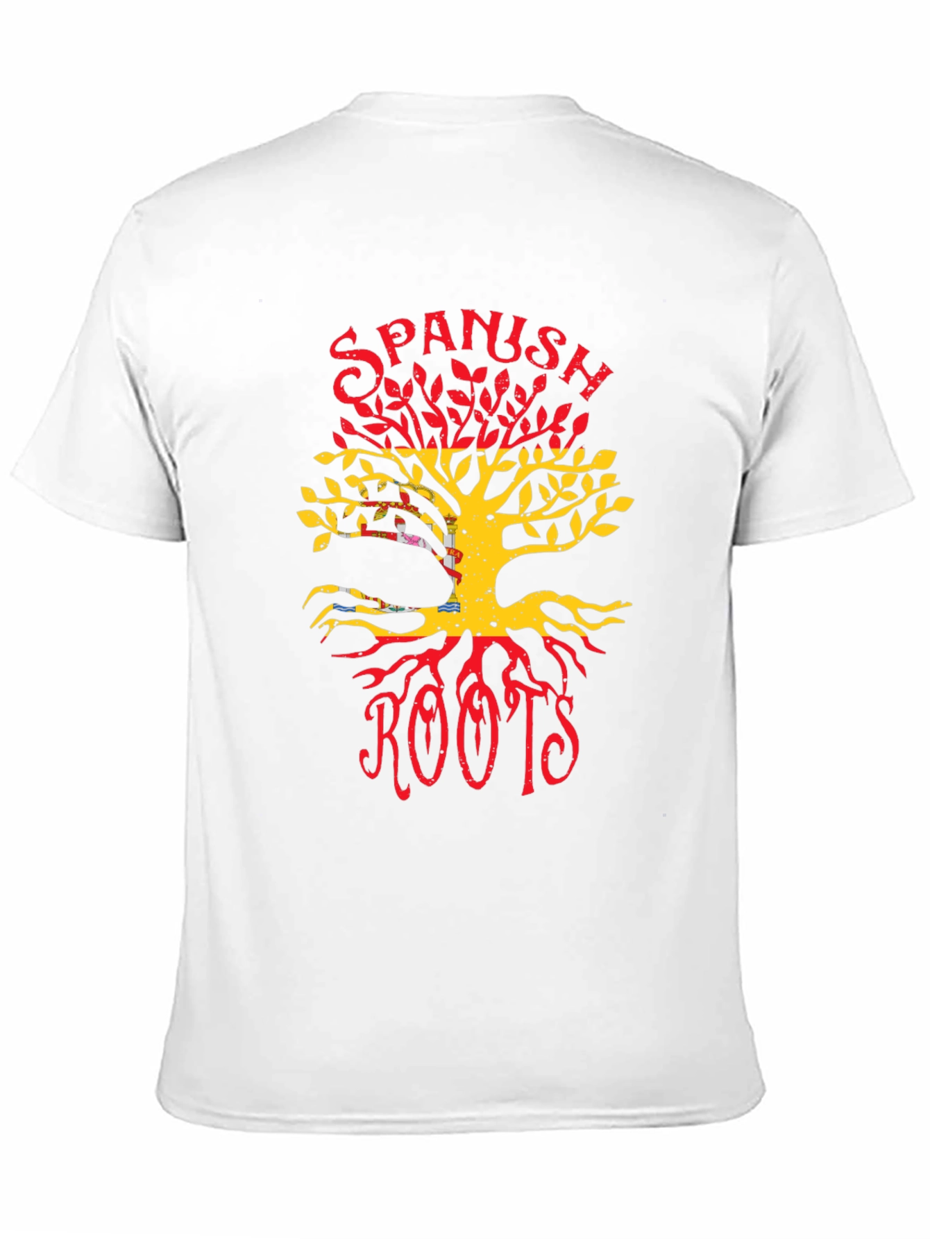 Spanish Roots T-Shirt - Spain Flag Tree