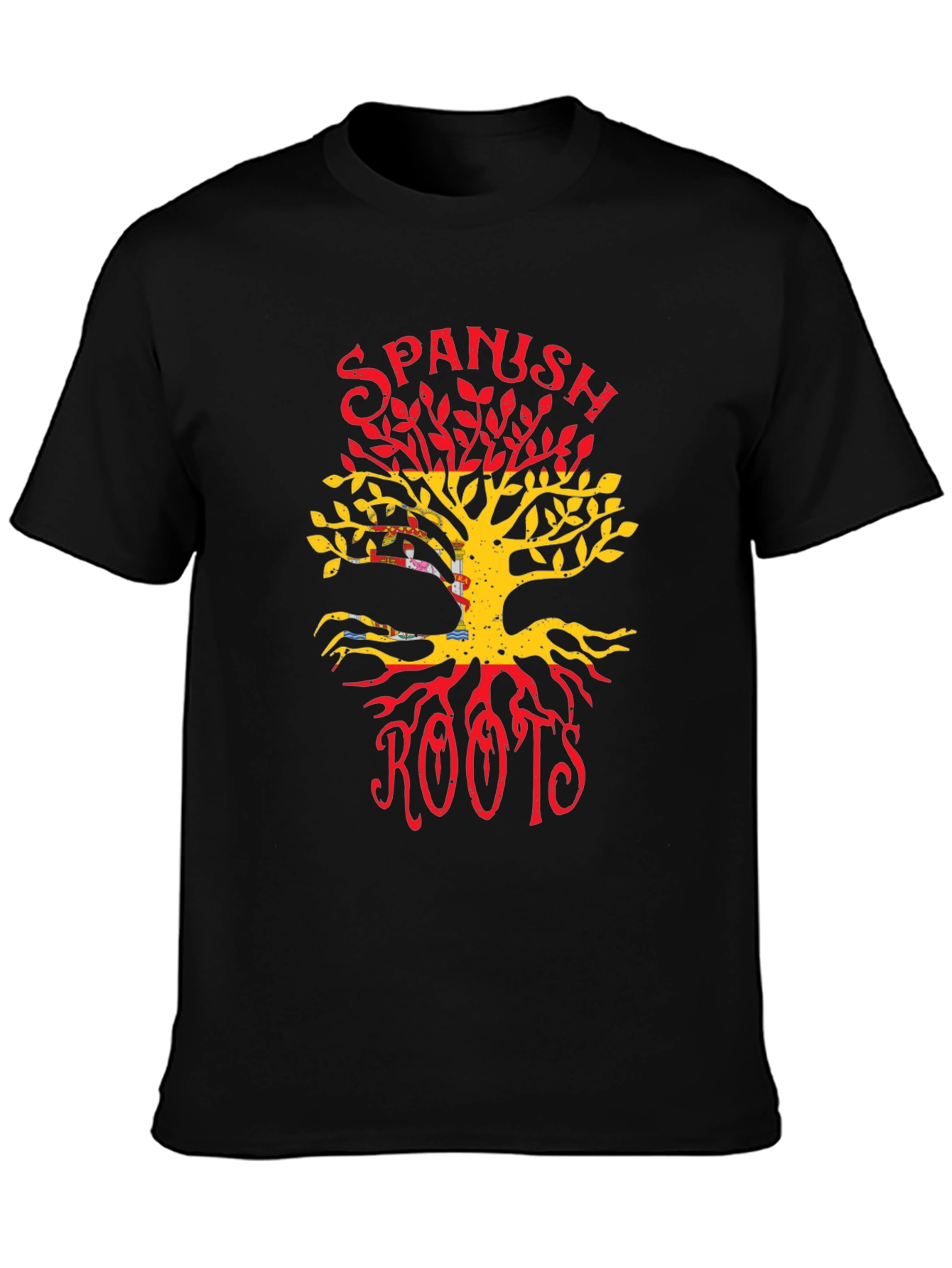 Spanish Roots T-Shirt - Spain Flag Tree