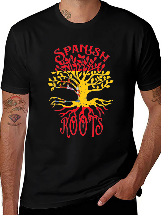 Spanish Roots T-Shirt - Spain Flag Tree