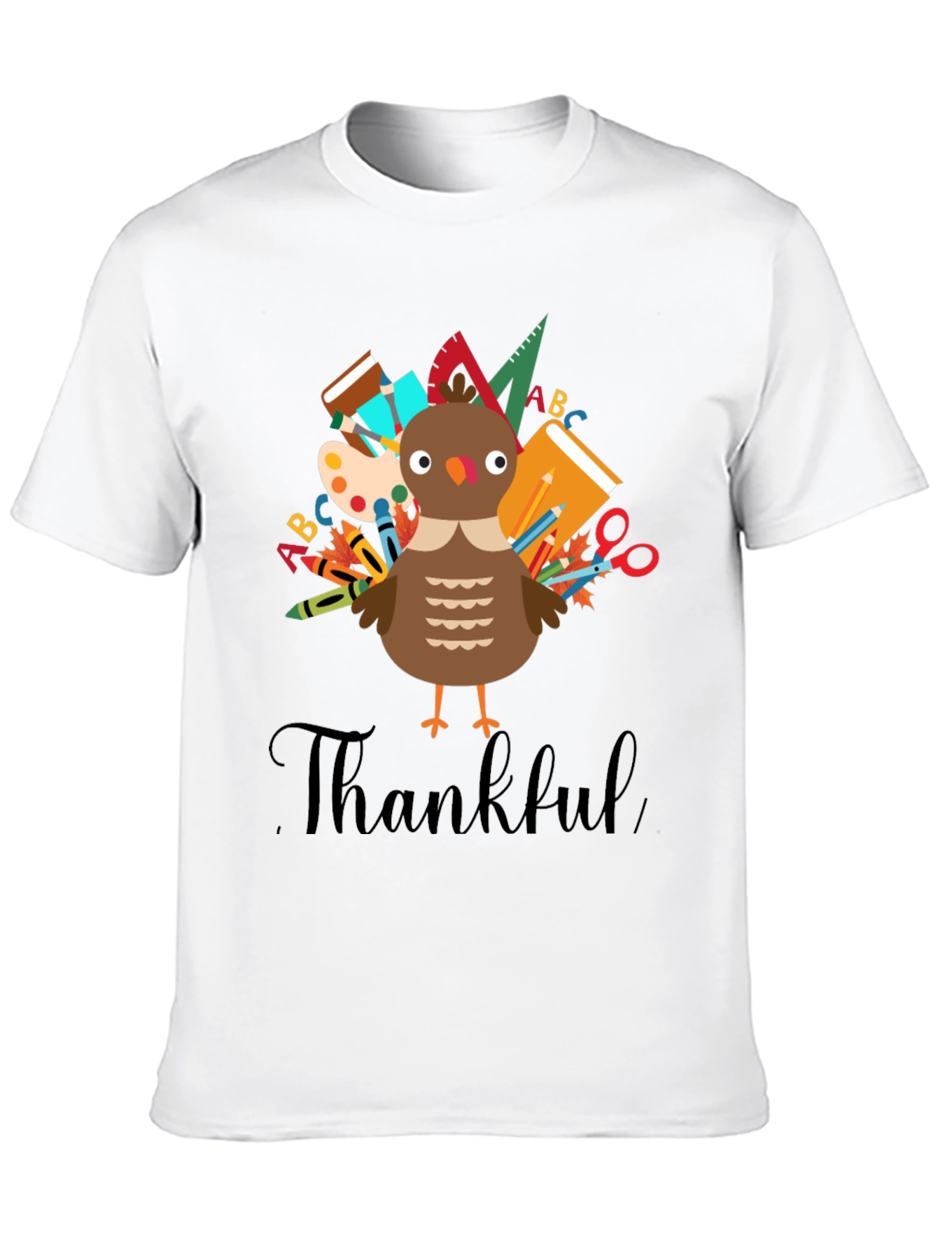 Thankful Turkey Teacher T-Shirt