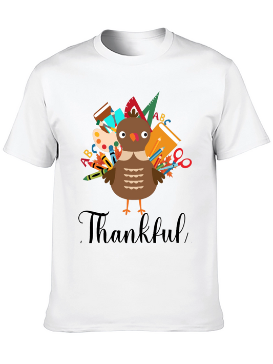 Thankful Turkey Teacher T-Shirt