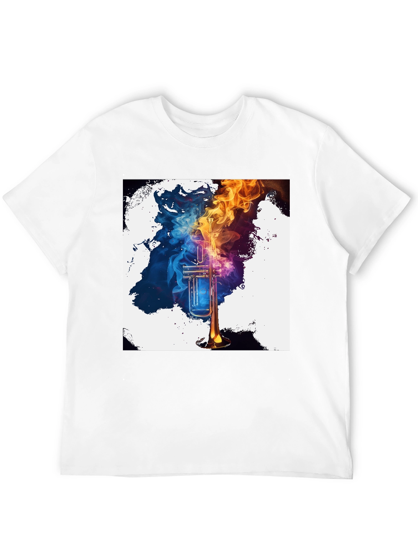 Fiery Trumpet T-Shirt - Music Lover Apparel