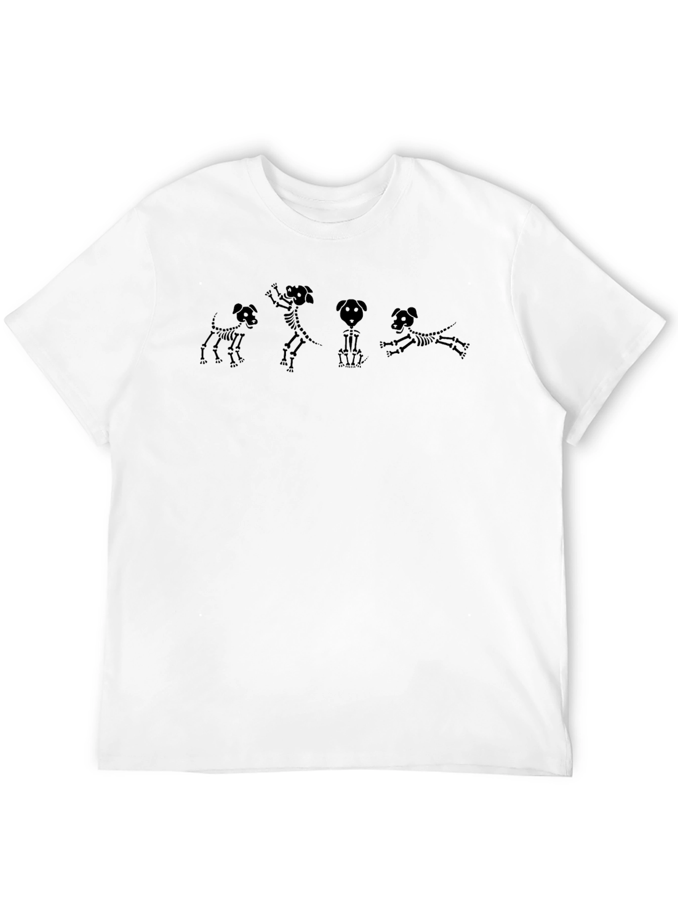 Dog Skeleton T-Shirt - Black Graphic Tee