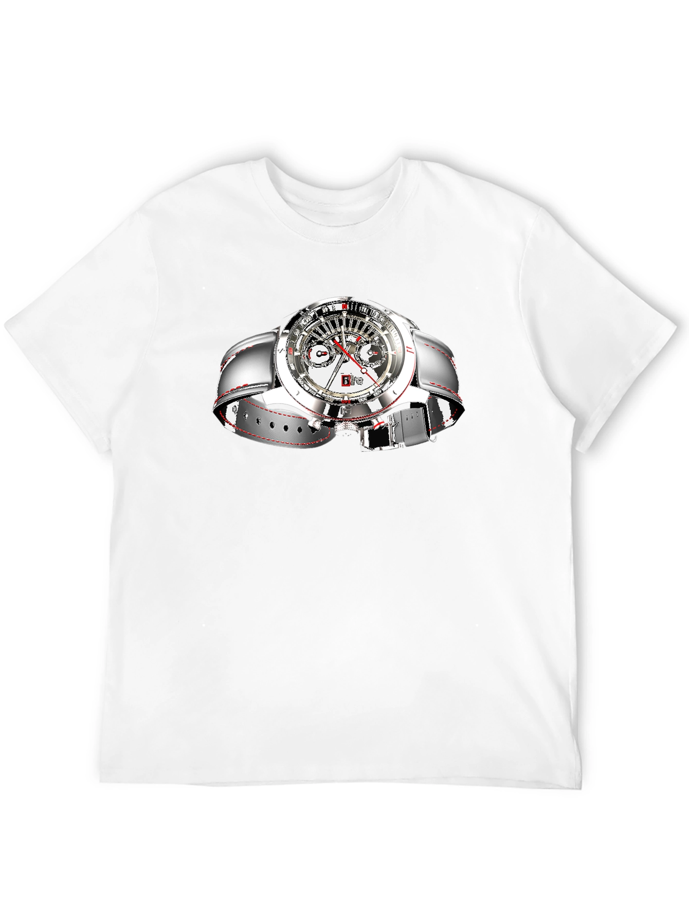 Stylish Black Watch Graphic Tee