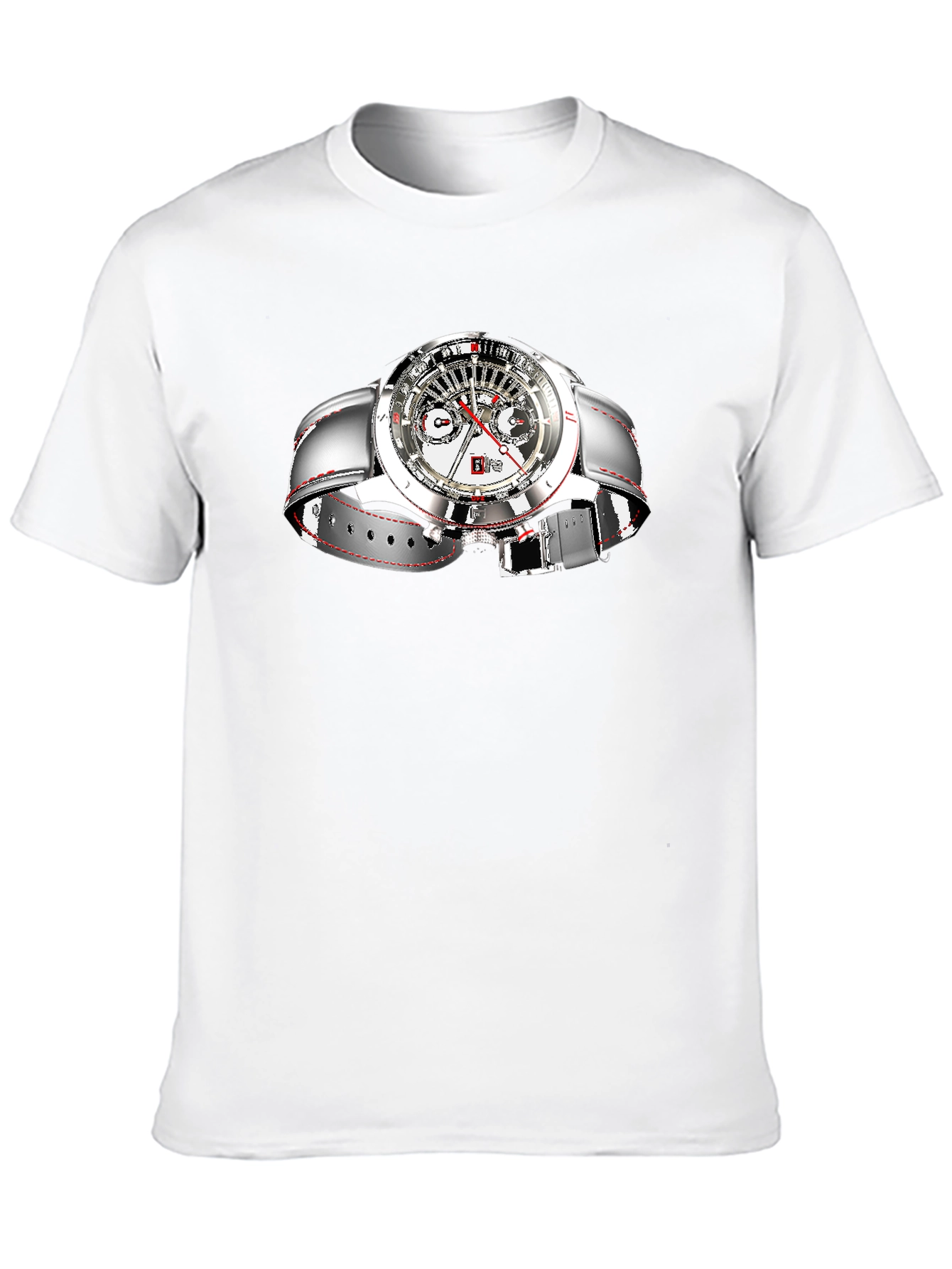 Stylish Black Watch Graphic Tee