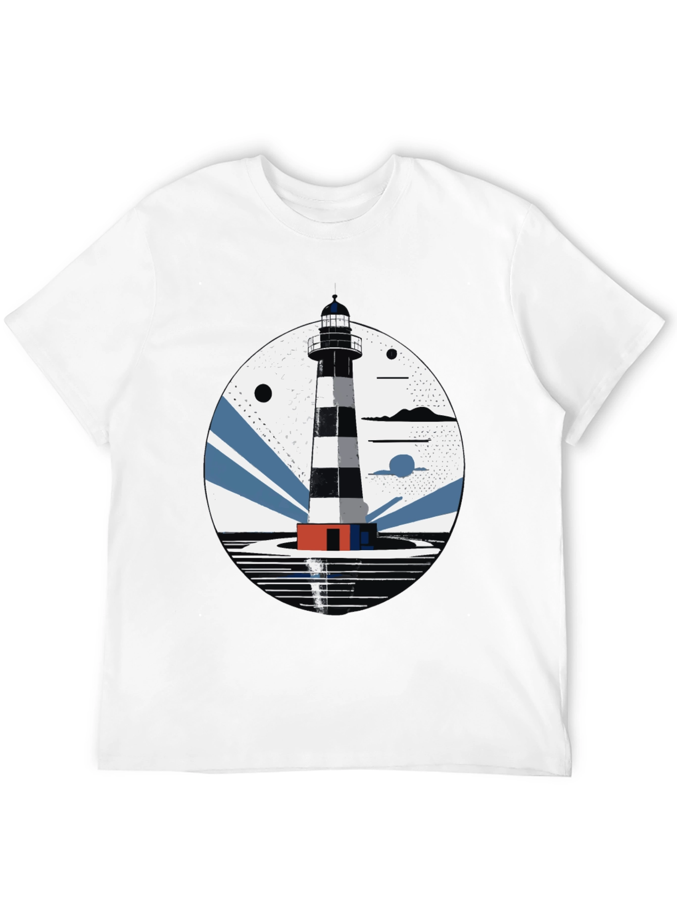 Lighthouse Graphic Tee - Nautical Style Shirt