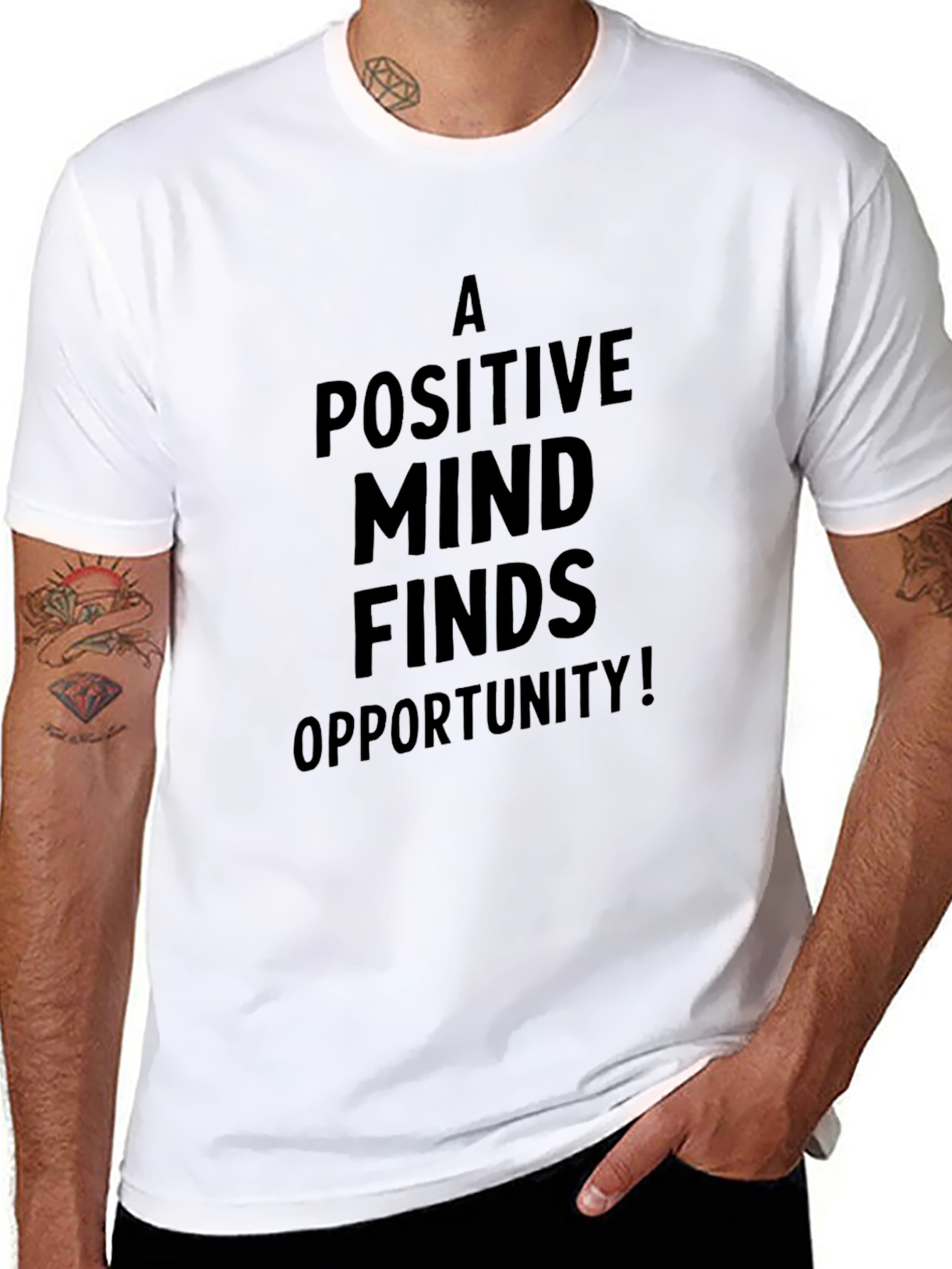 Positive Mind Graphic T-Shirt - Menswear