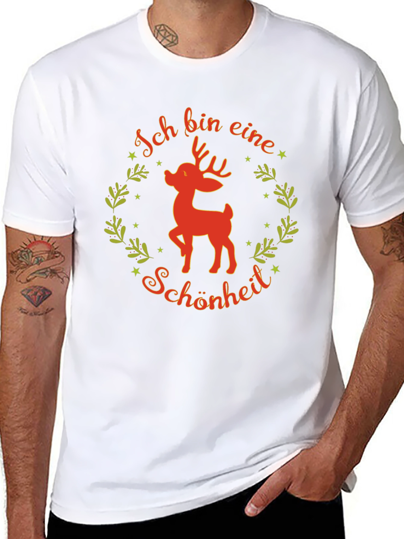 Christmas Deer Ich bin eine Schönheit T-Shirt