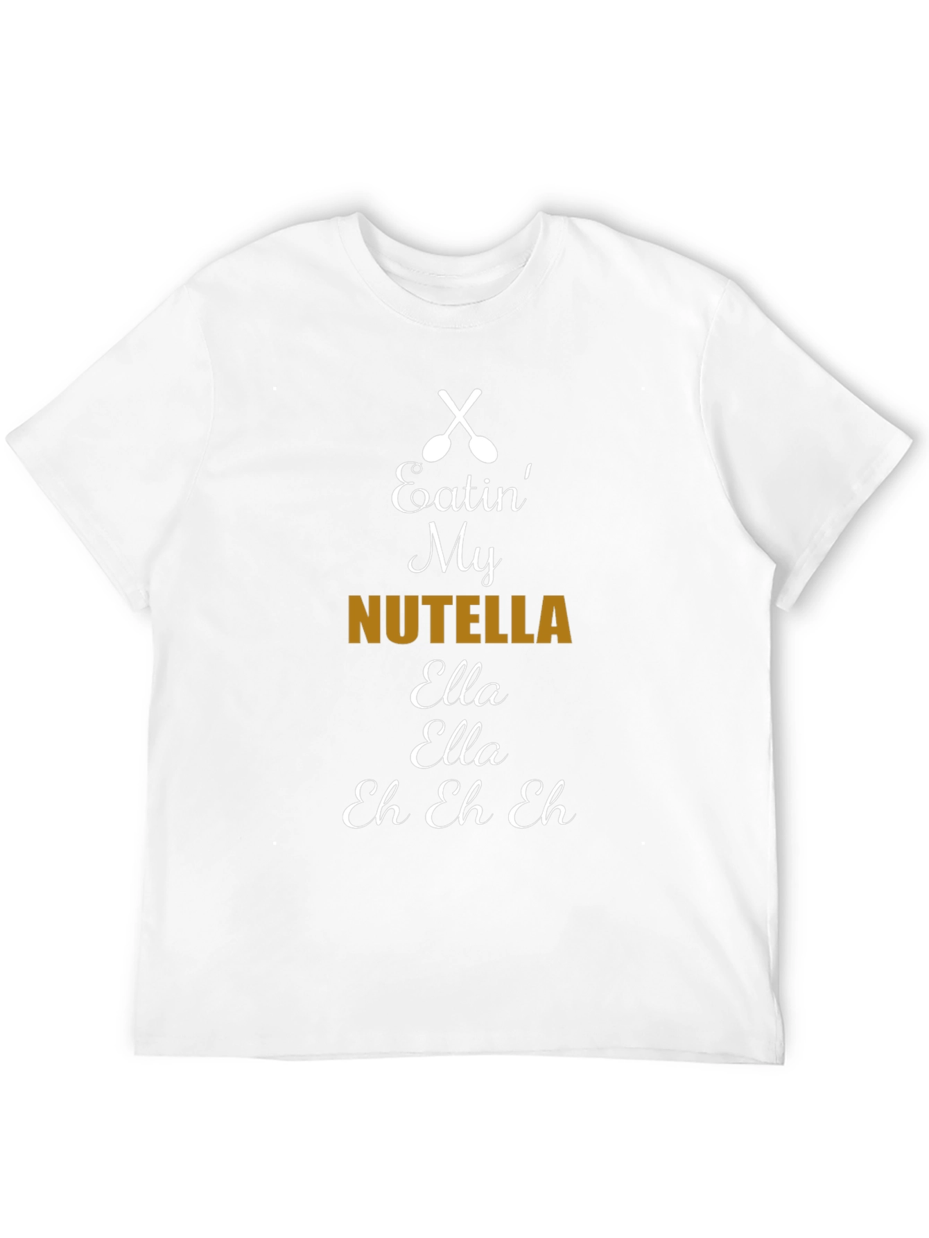 Nutella Lyric T-Shirt: Black Cotton Blend Comfortable Fit