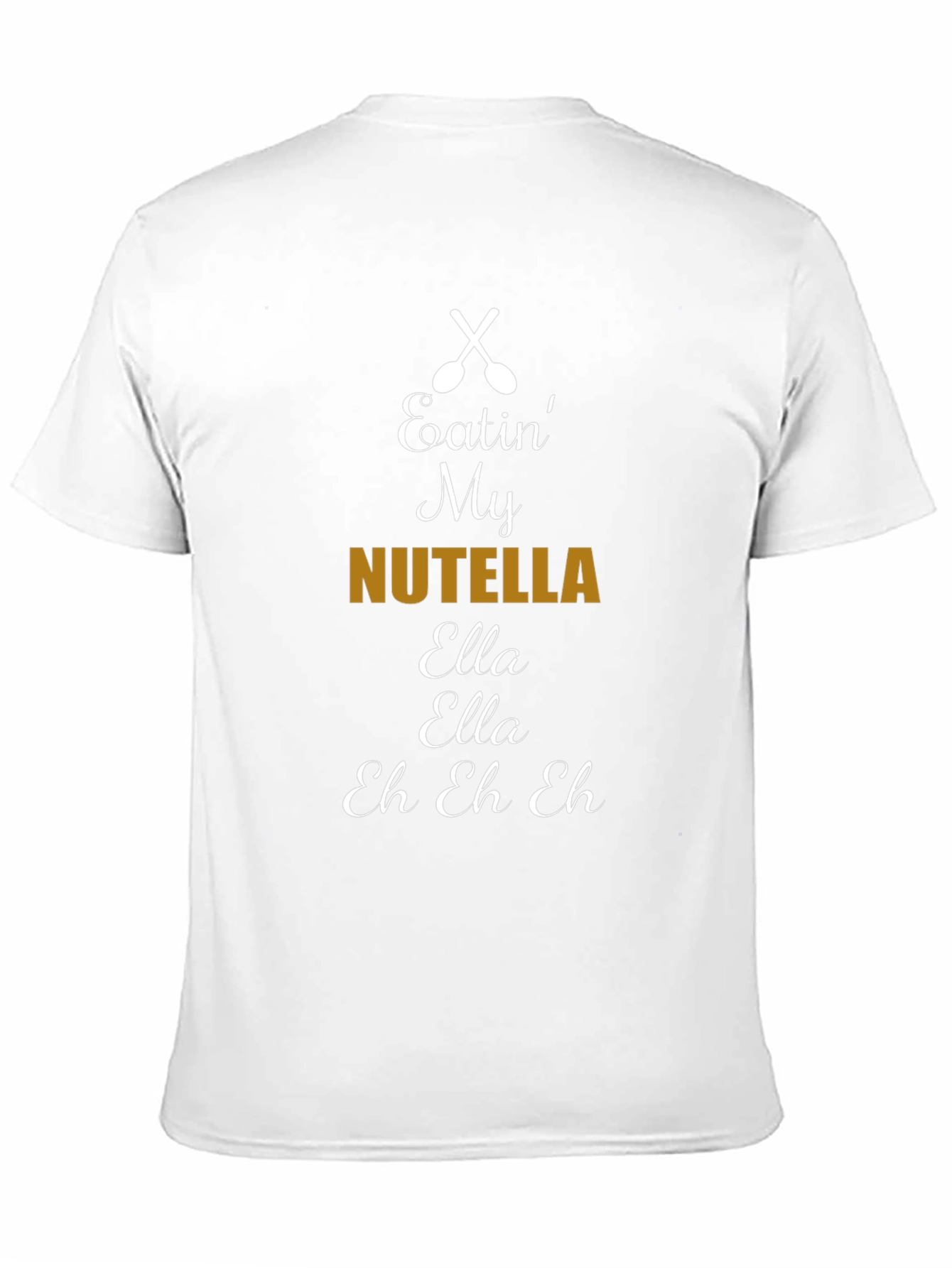 Nutella Lyric T-Shirt: Black Cotton Blend Comfortable Fit