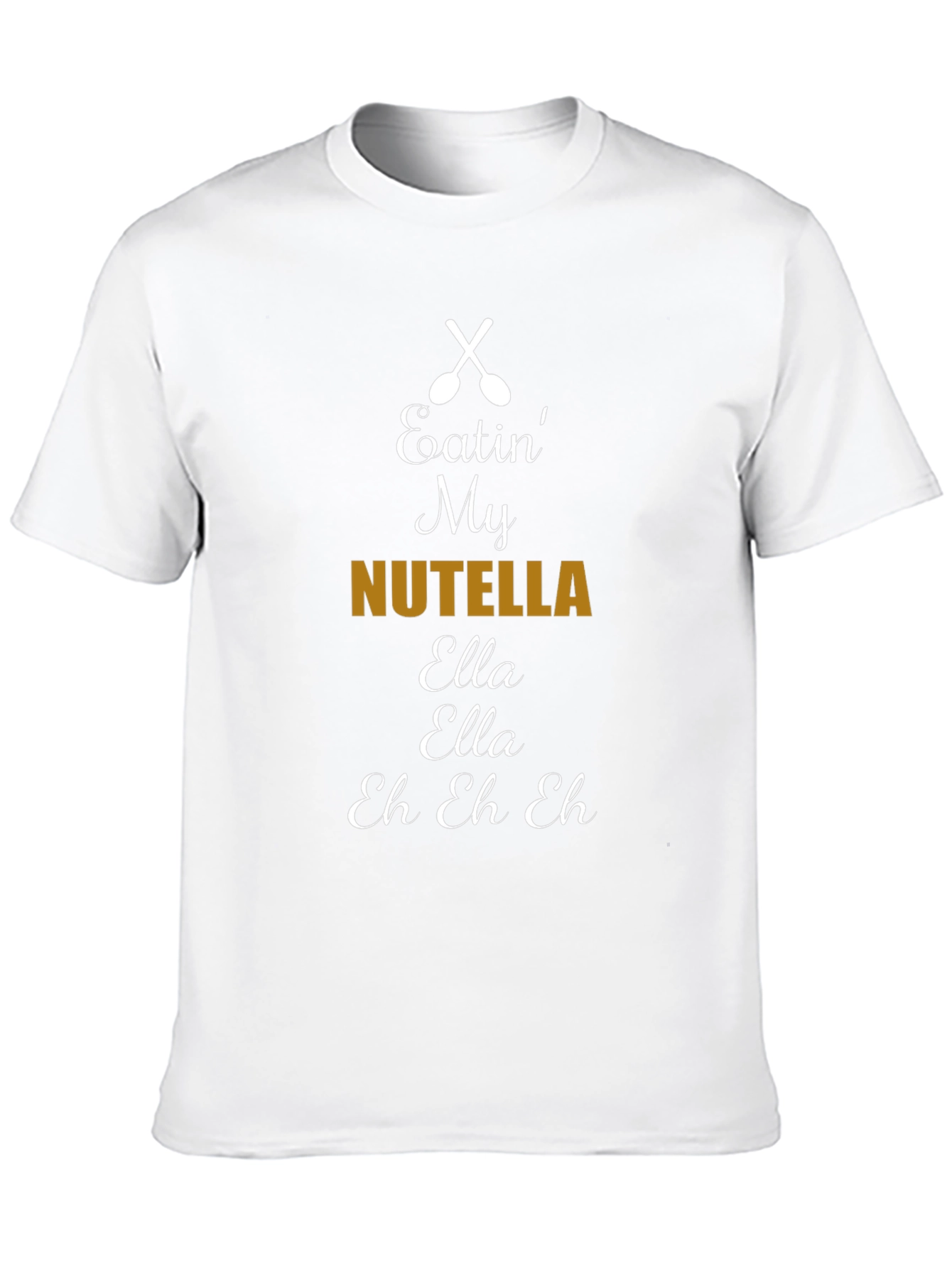Nutella Lyric T-Shirt: Black Cotton Blend Comfortable Fit