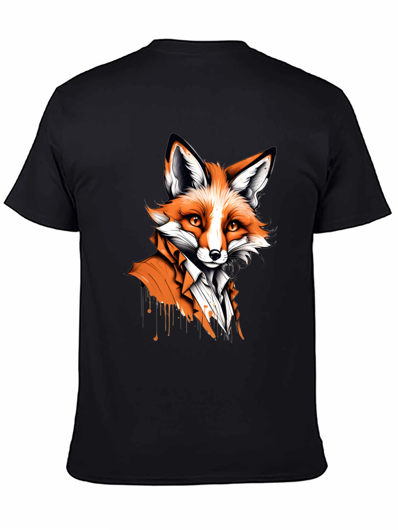 Fox in Suit Graphic Tee - Unique Animal Design