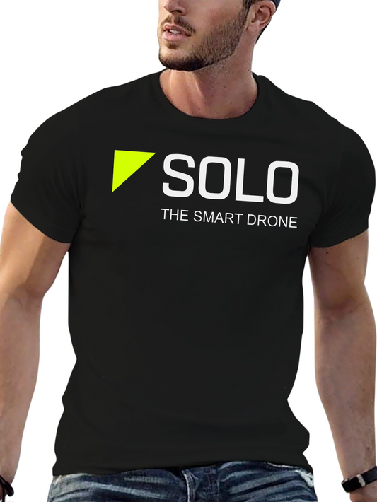 Solo: The Smart Drone T-Shirt - Black Cotton