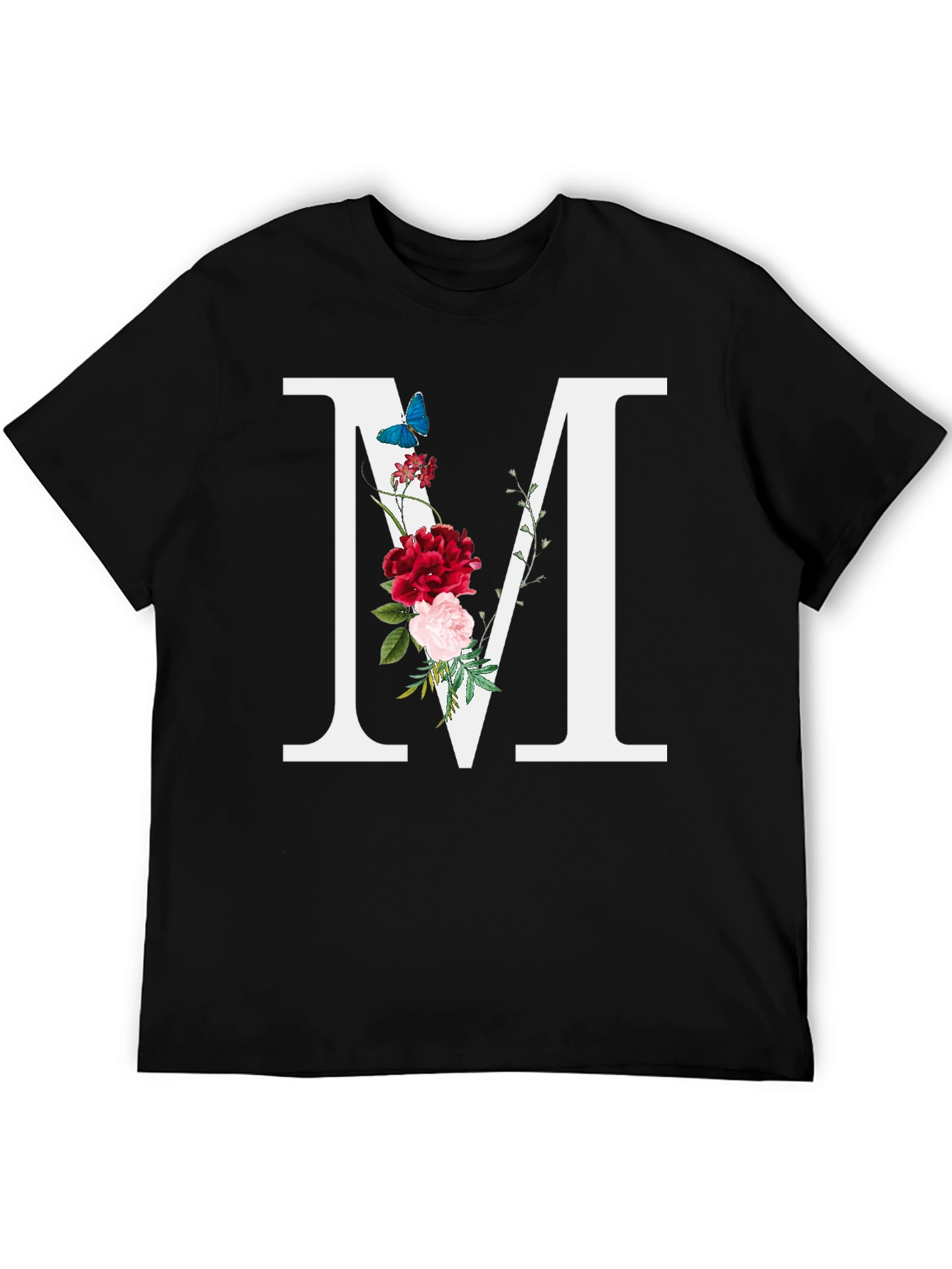 Floral Letter M T-Shirt