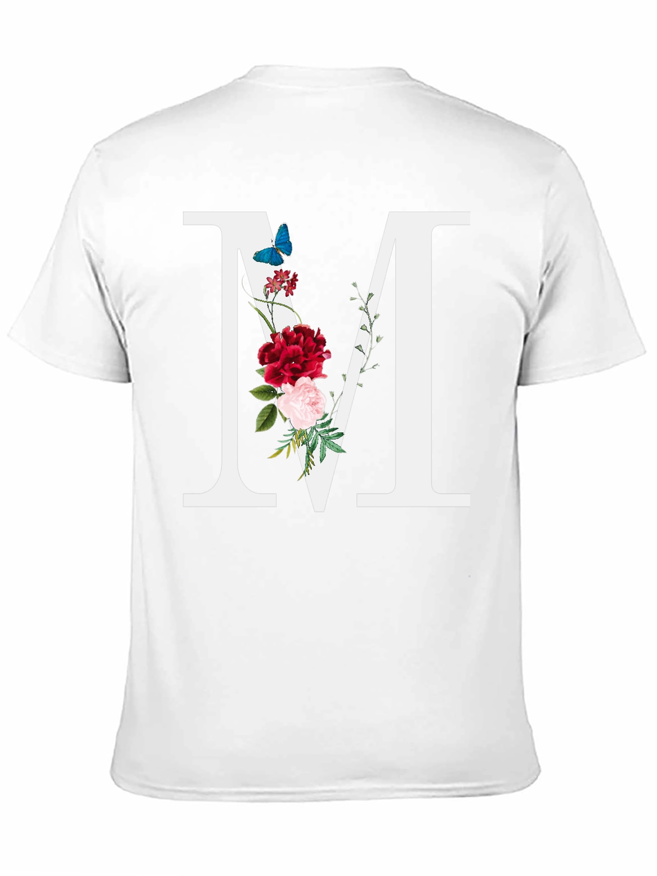 Floral Letter M T-Shirt