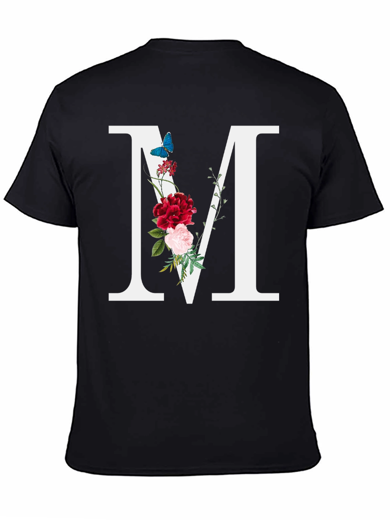 Floral Letter M T-Shirt