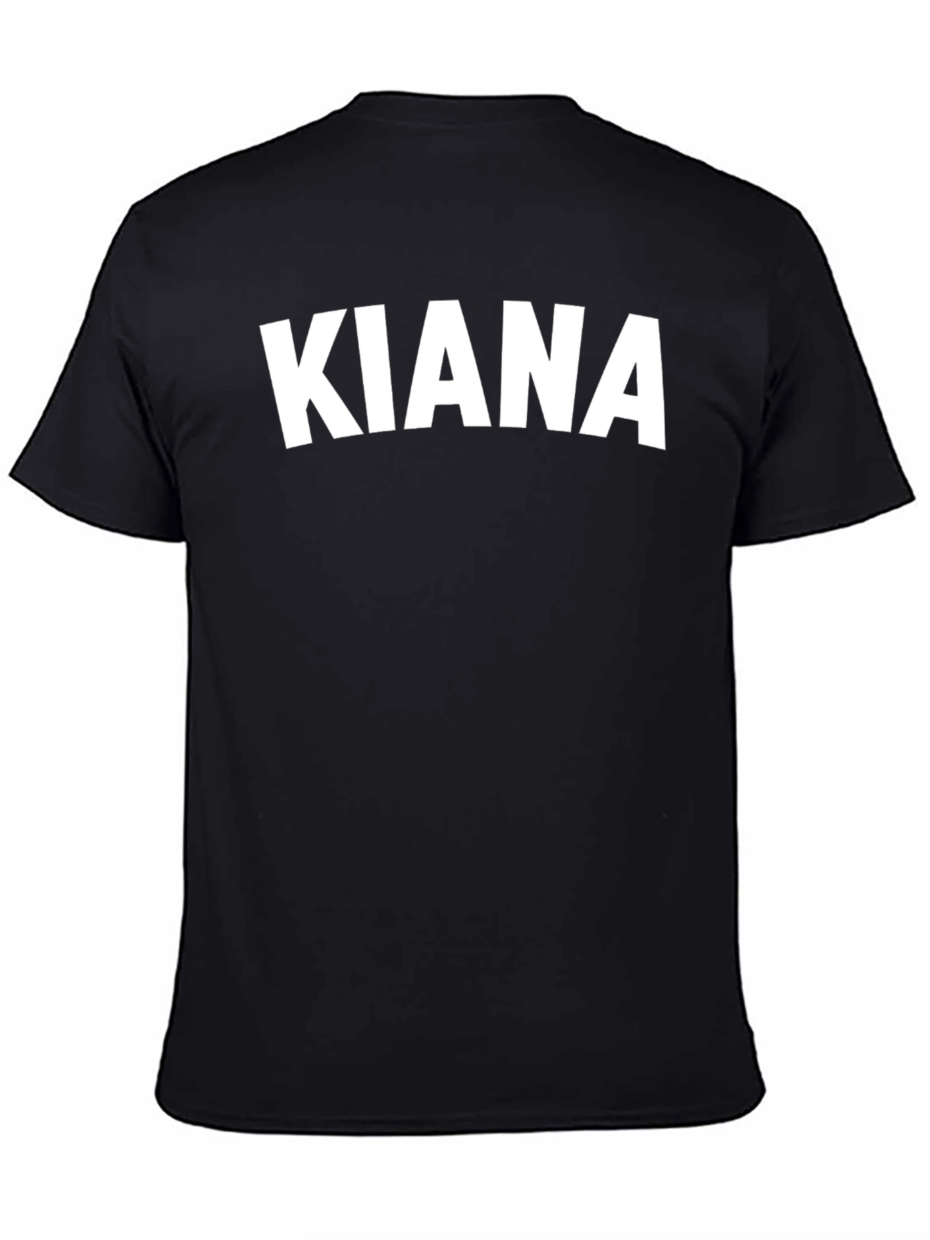 Kiana Black T-Shirt - Personalized Name Tee