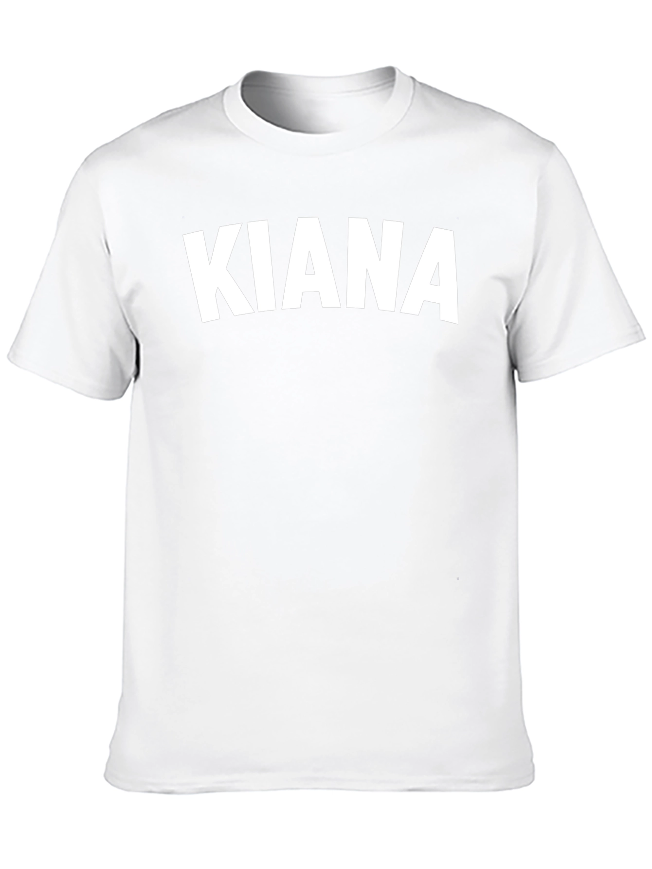 Kiana Black T-Shirt - Personalized Name Tee