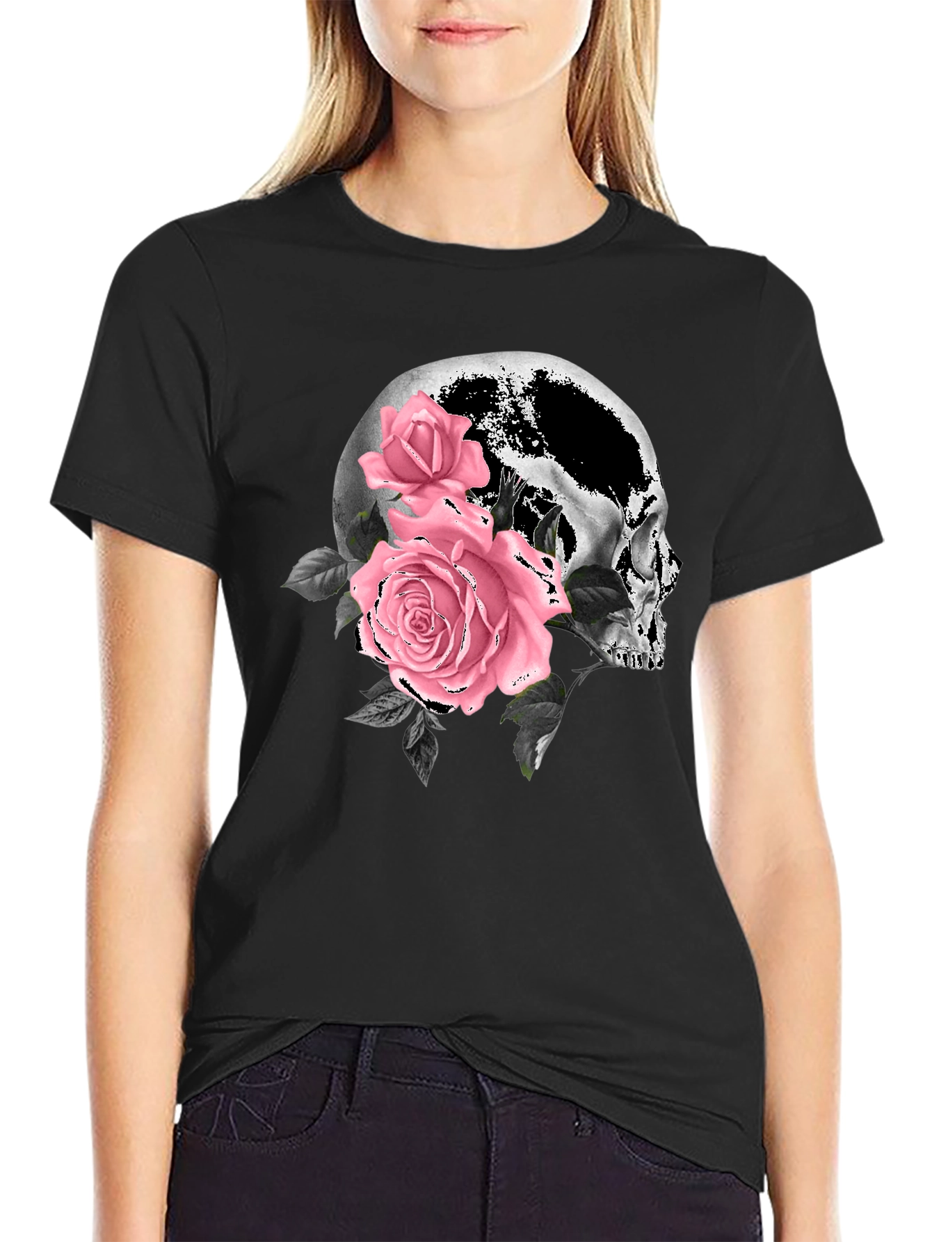 Skull & Roses Graphic Tee