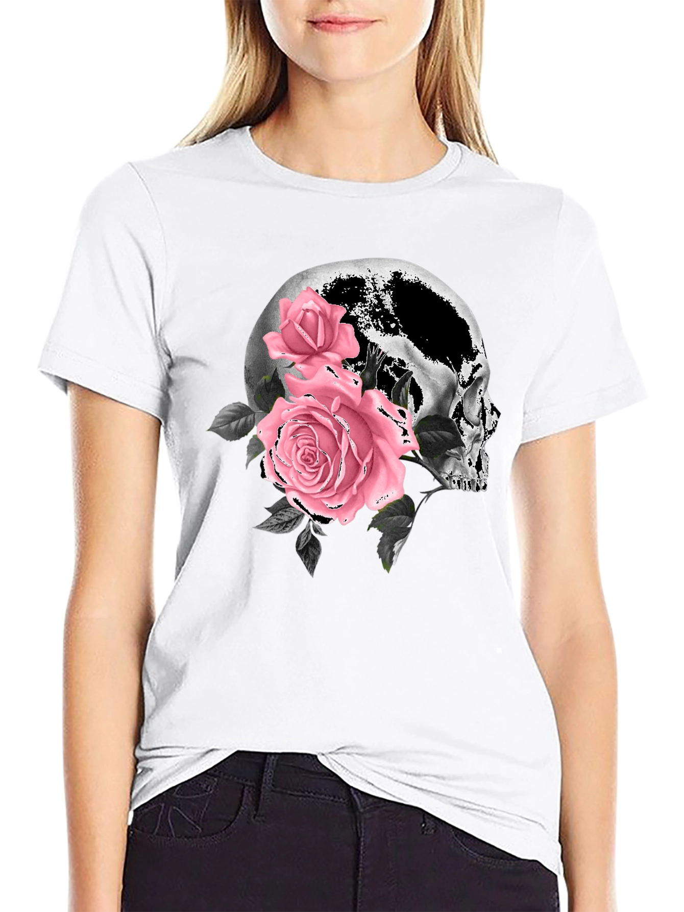 Skull & Roses Graphic Tee