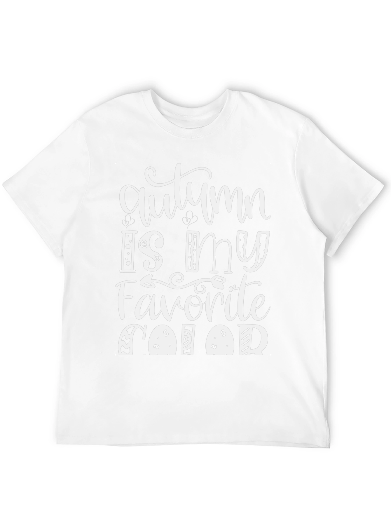 Autumn Is My Favorite Food Black T-Shirt