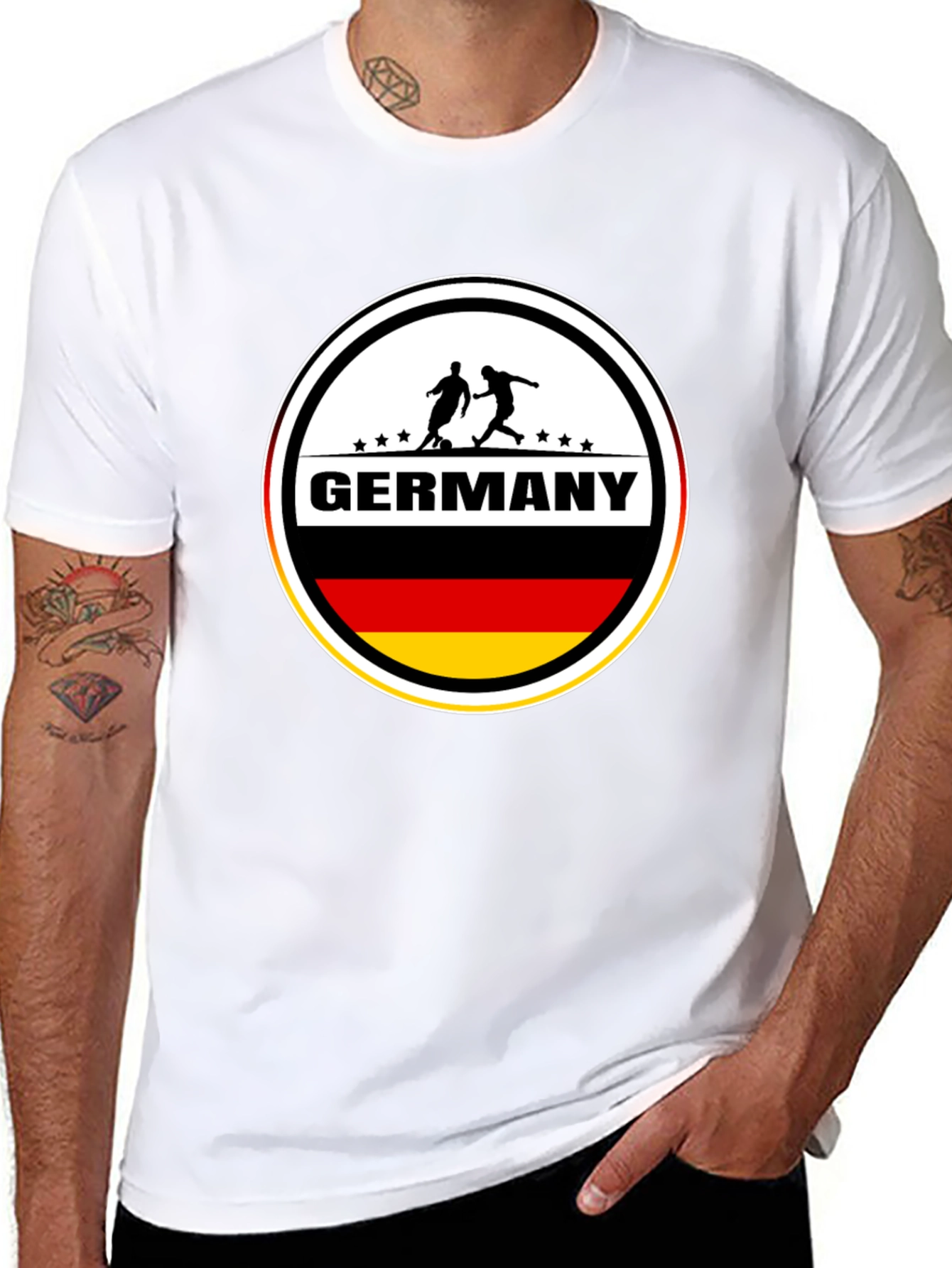 Germany Soccer T-Shirt - Black German Football Tee