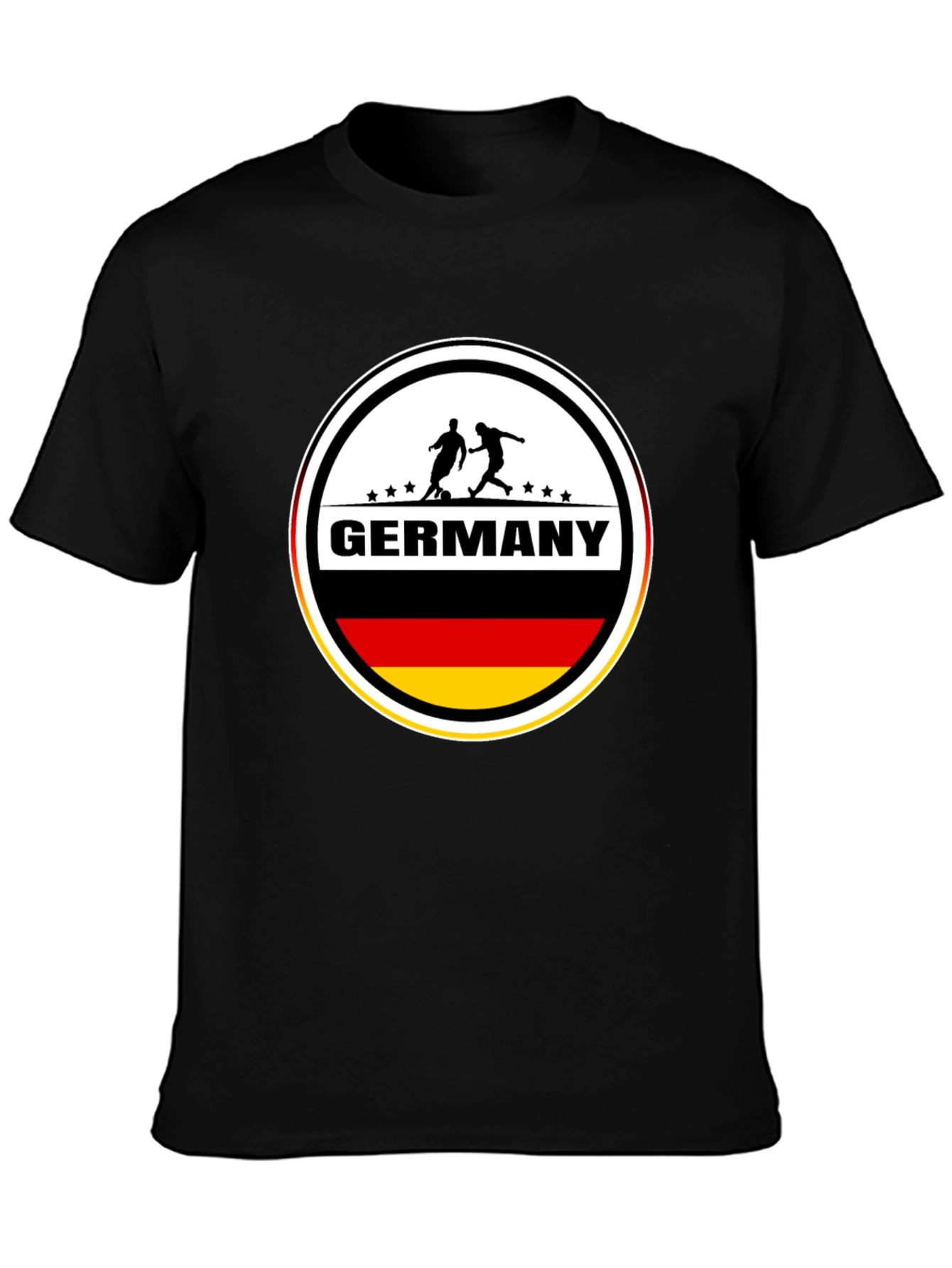 Germany Soccer T-Shirt - Black German Football Tee