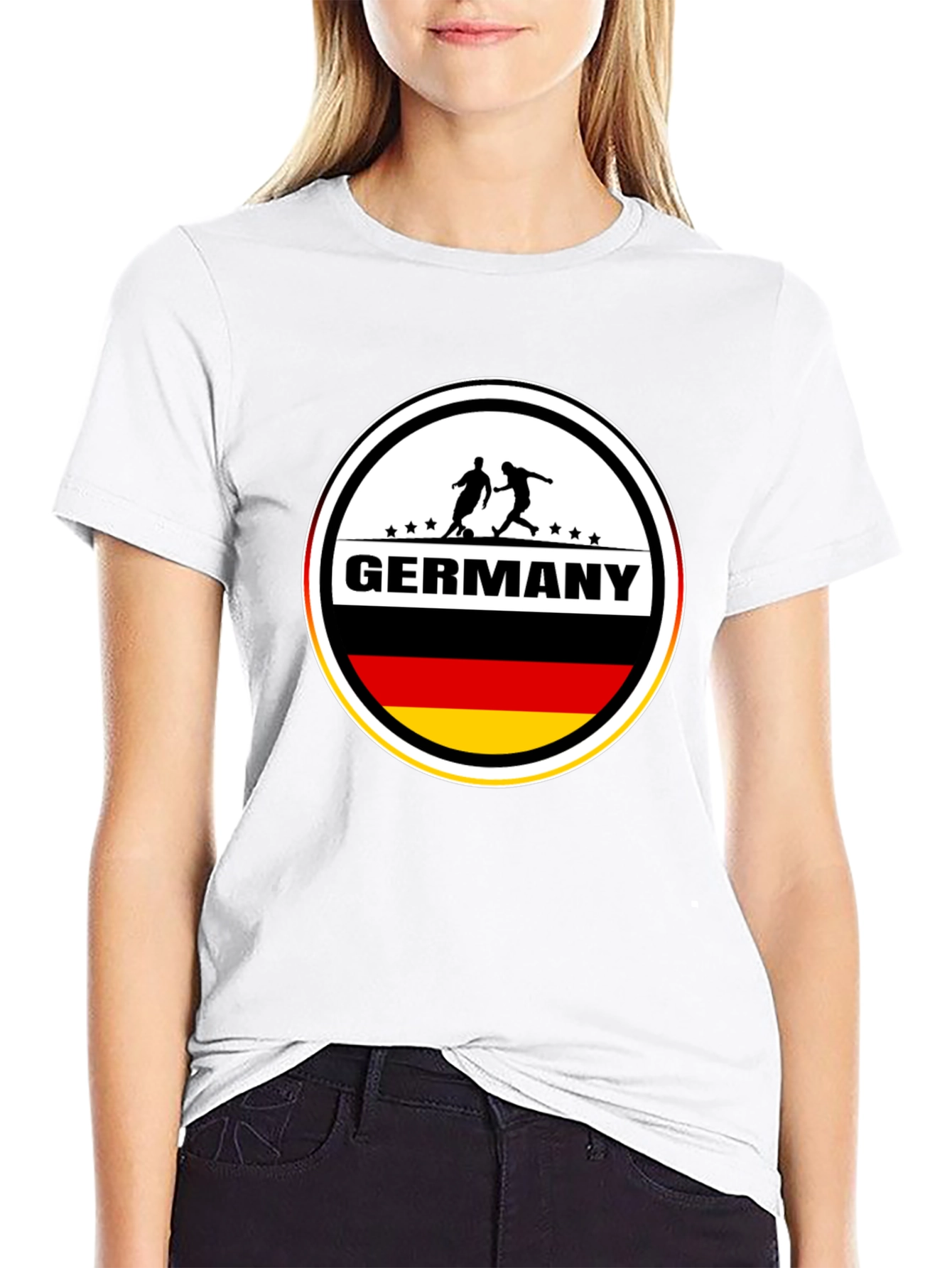 Germany Soccer T-Shirt - Black German Football Tee