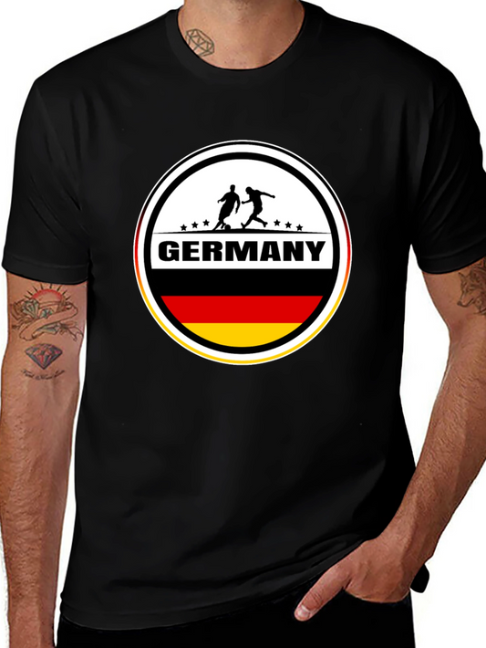Germany Soccer T-Shirt - Black German Football Tee