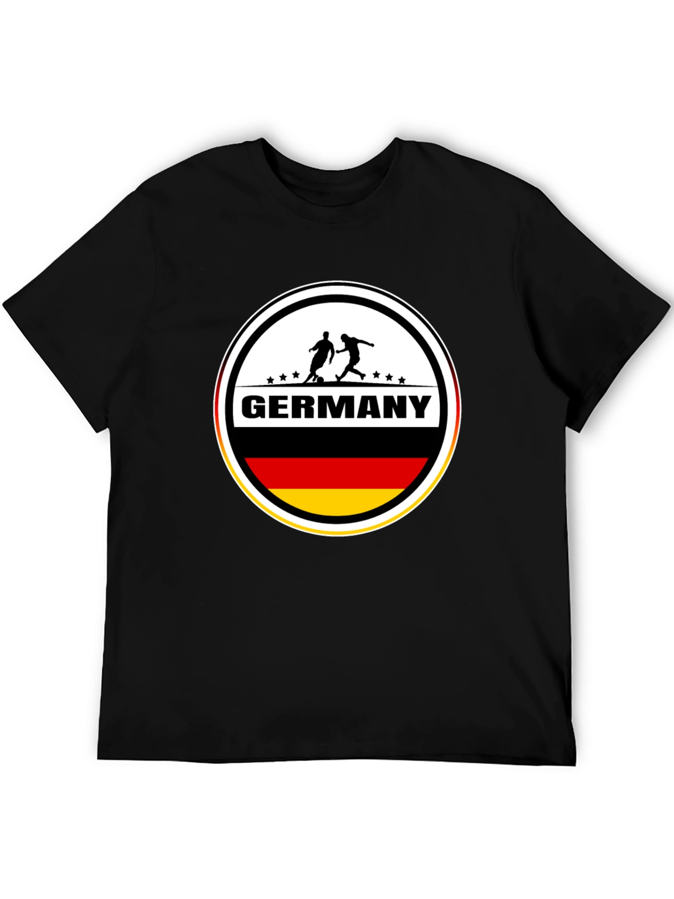 Germany Soccer T-Shirt - Black German Football Tee