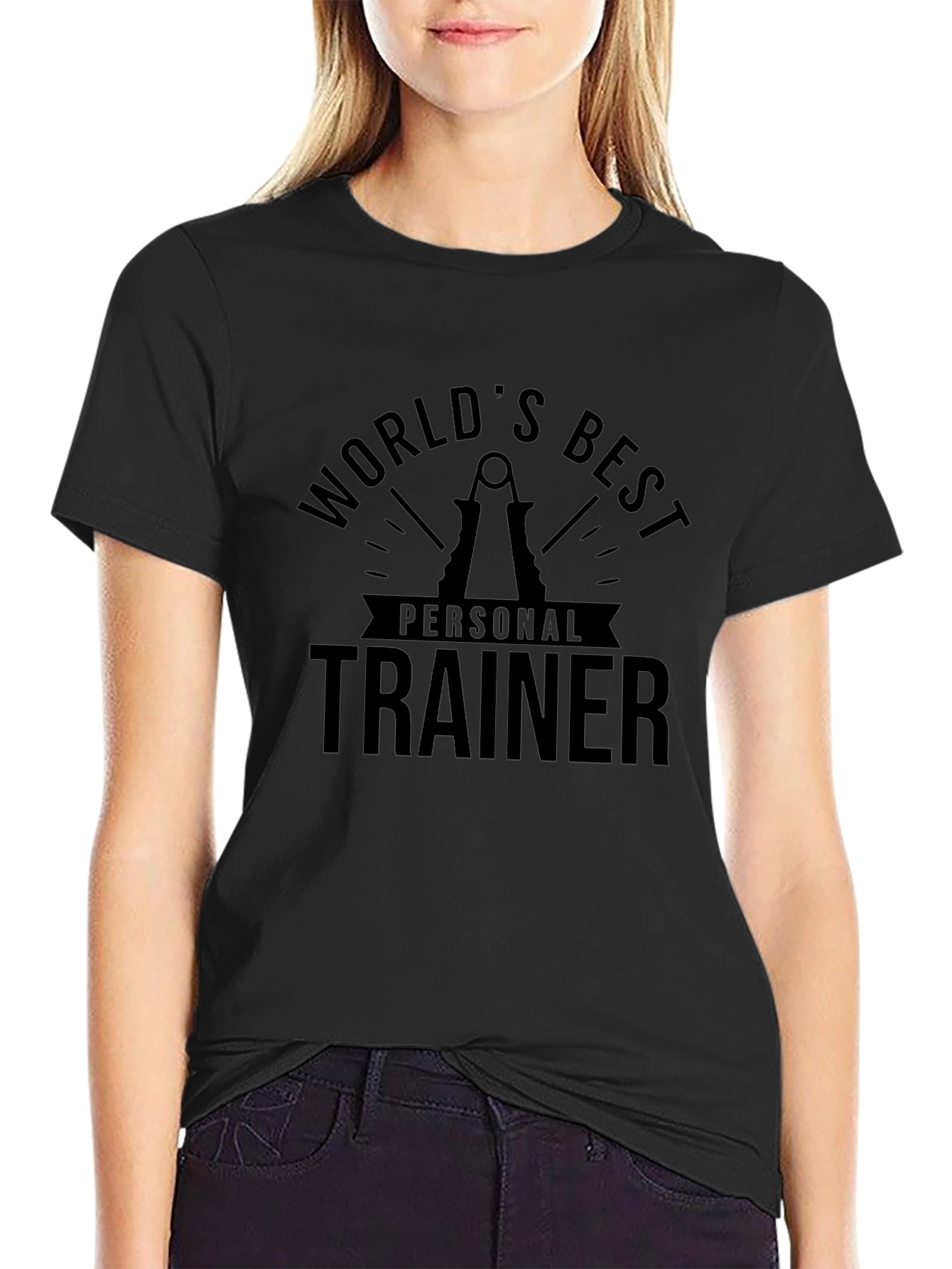 Worlds Best Personal Trainer Black Graphic Tee