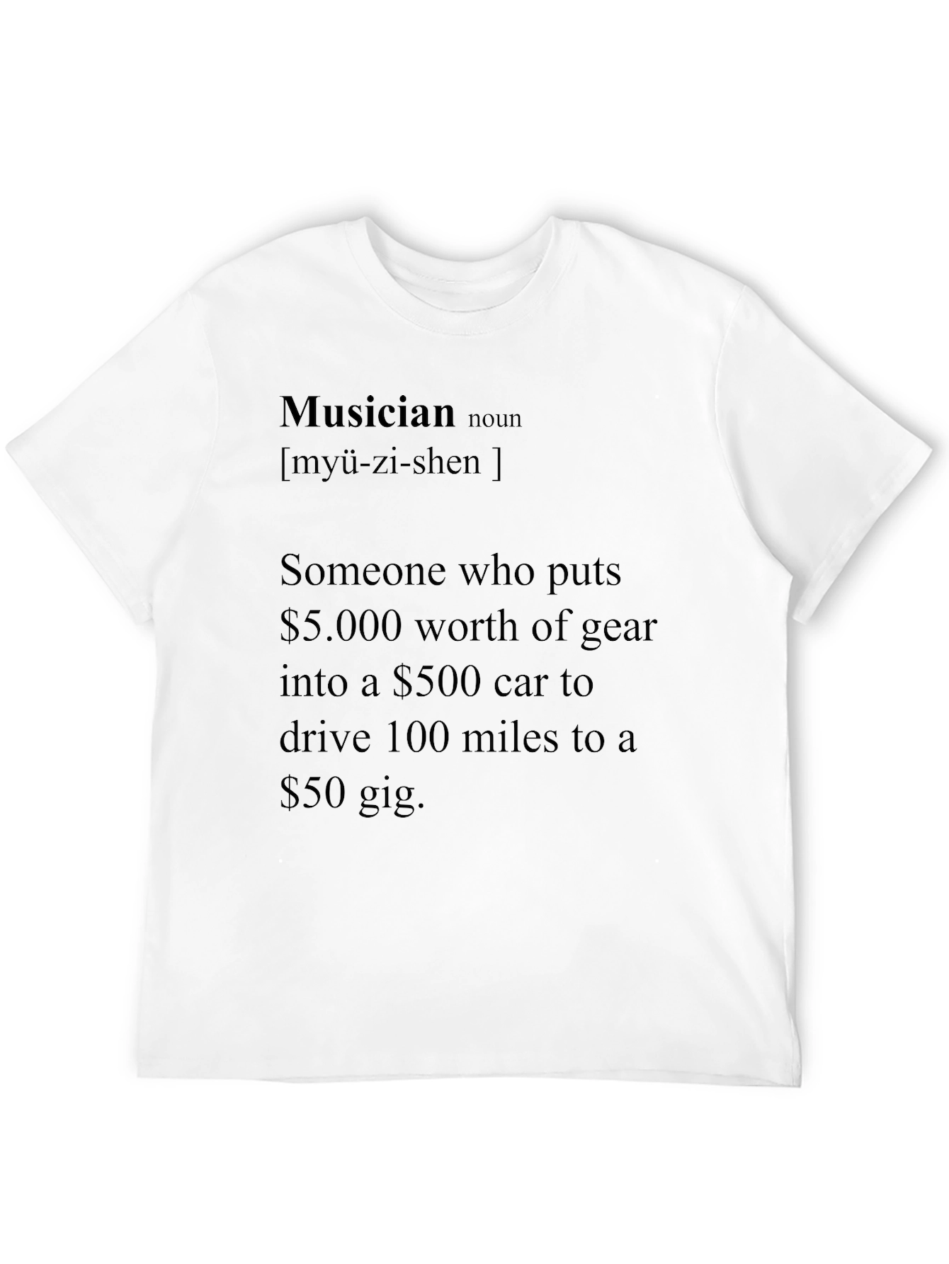 Musician Definition T-Shirt - Funny Musician Gift