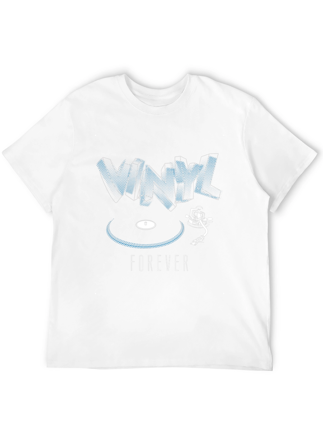 Vinyl Forever Graphic T-Shirt - Black Cotton Tee