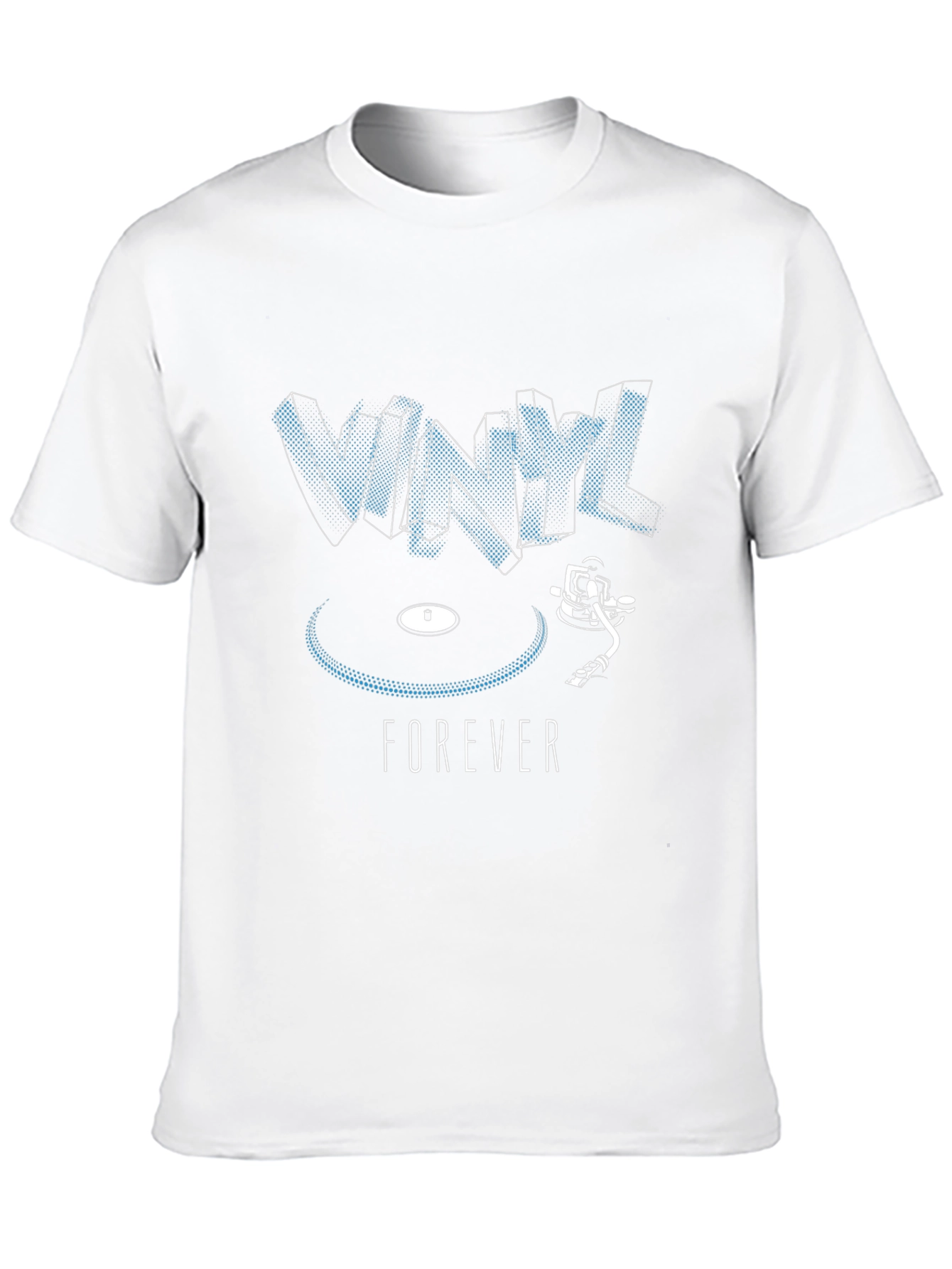 Vinyl Forever Graphic T-Shirt - Black Cotton Tee