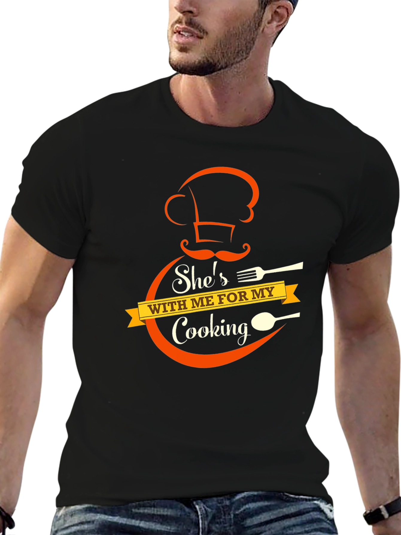 Chef Cooking Partner Black T-Shirt