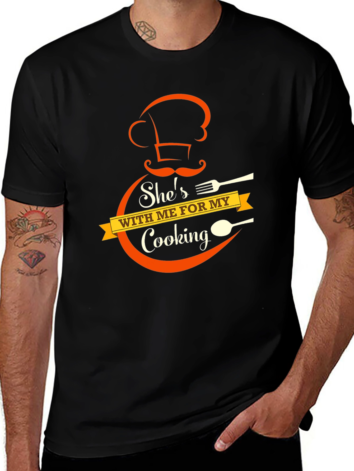 Chef Cooking Partner Black T-Shirt