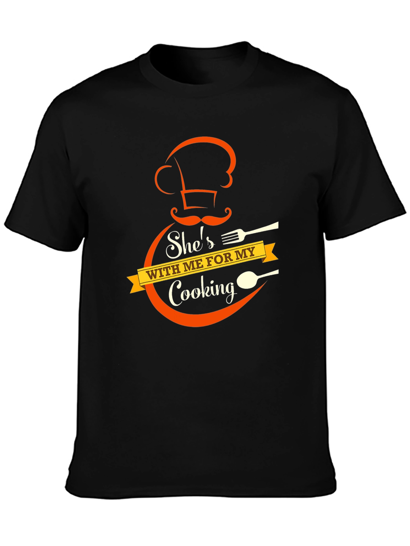 Chef Cooking Partner Black T-Shirt