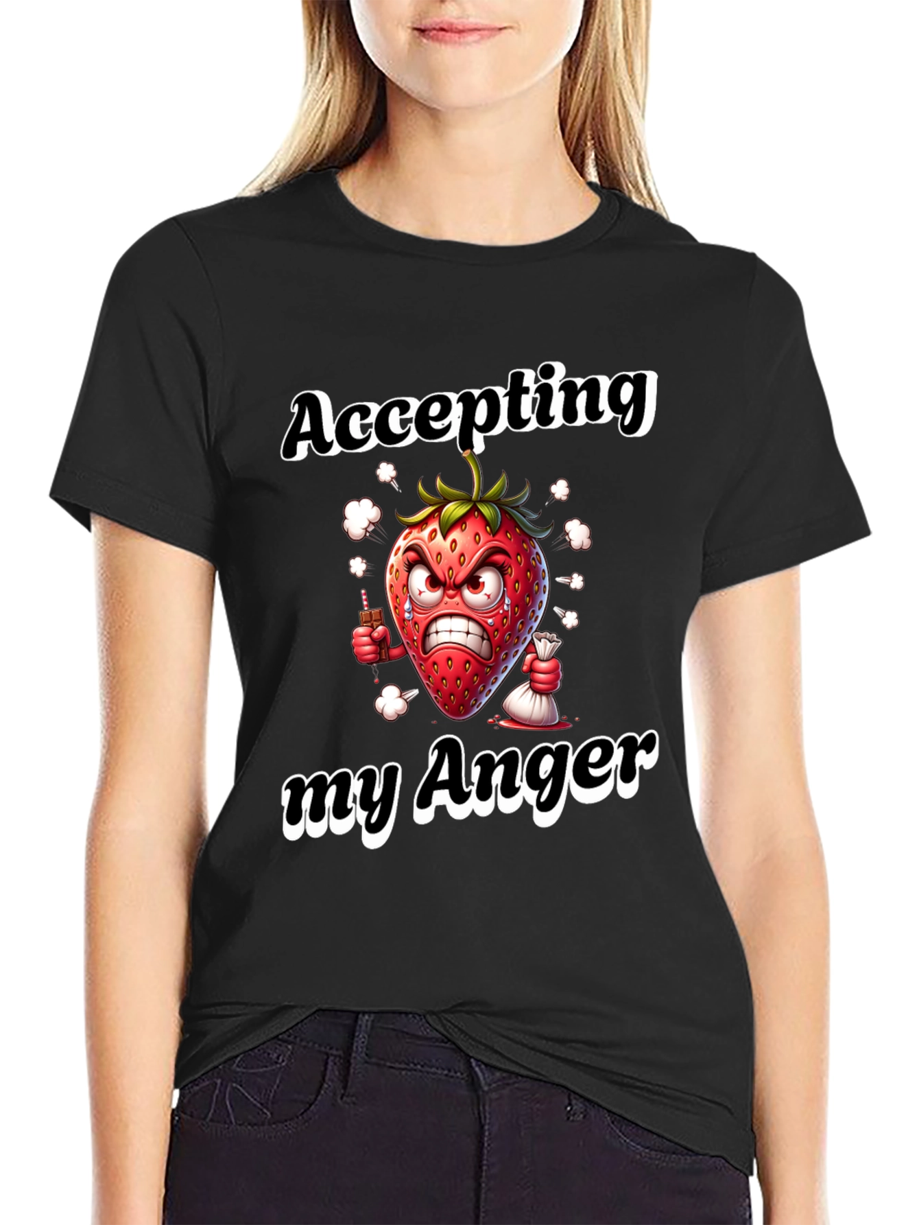 Accepting My Anger Black T-Shirt