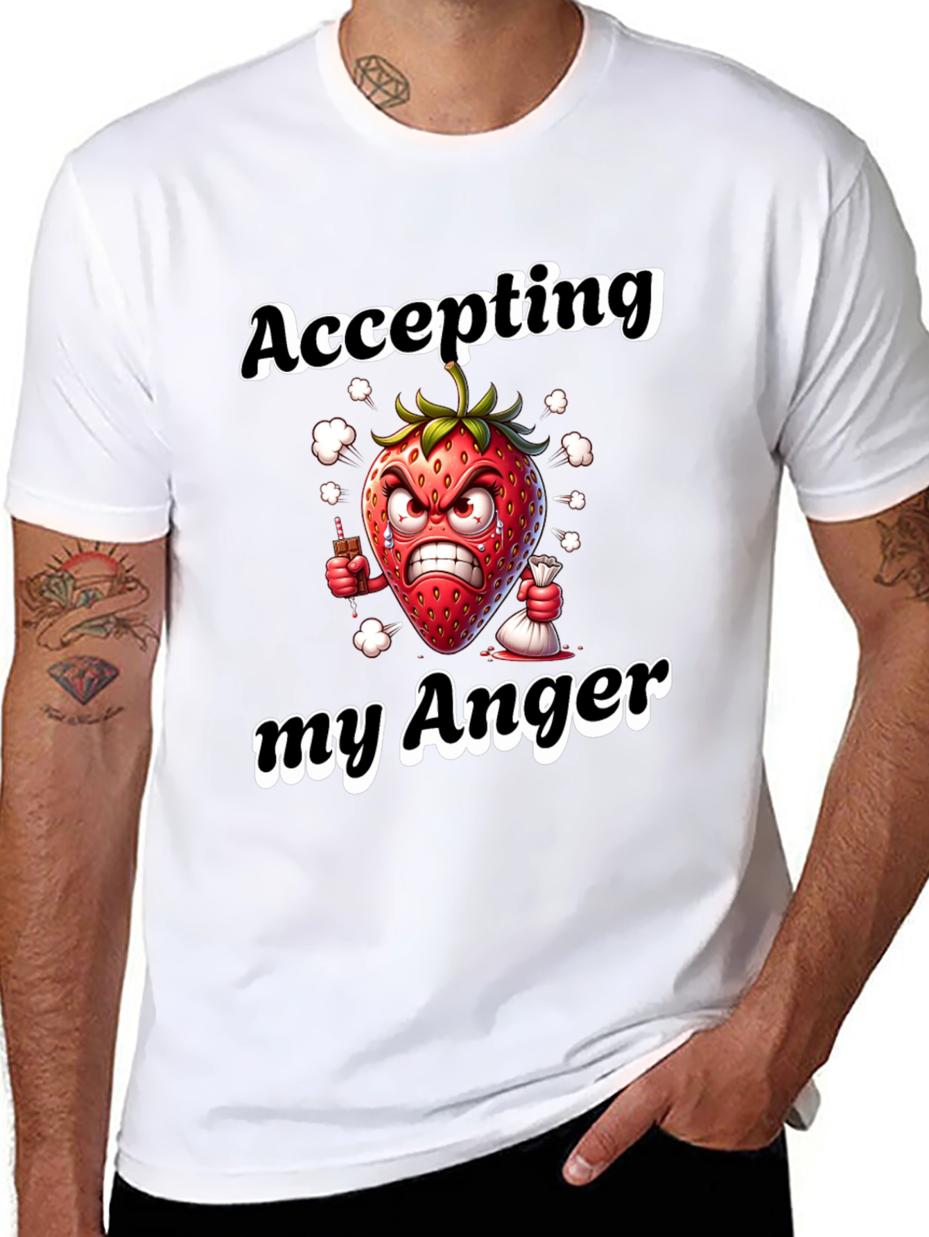 Accepting My Anger Black T-Shirt