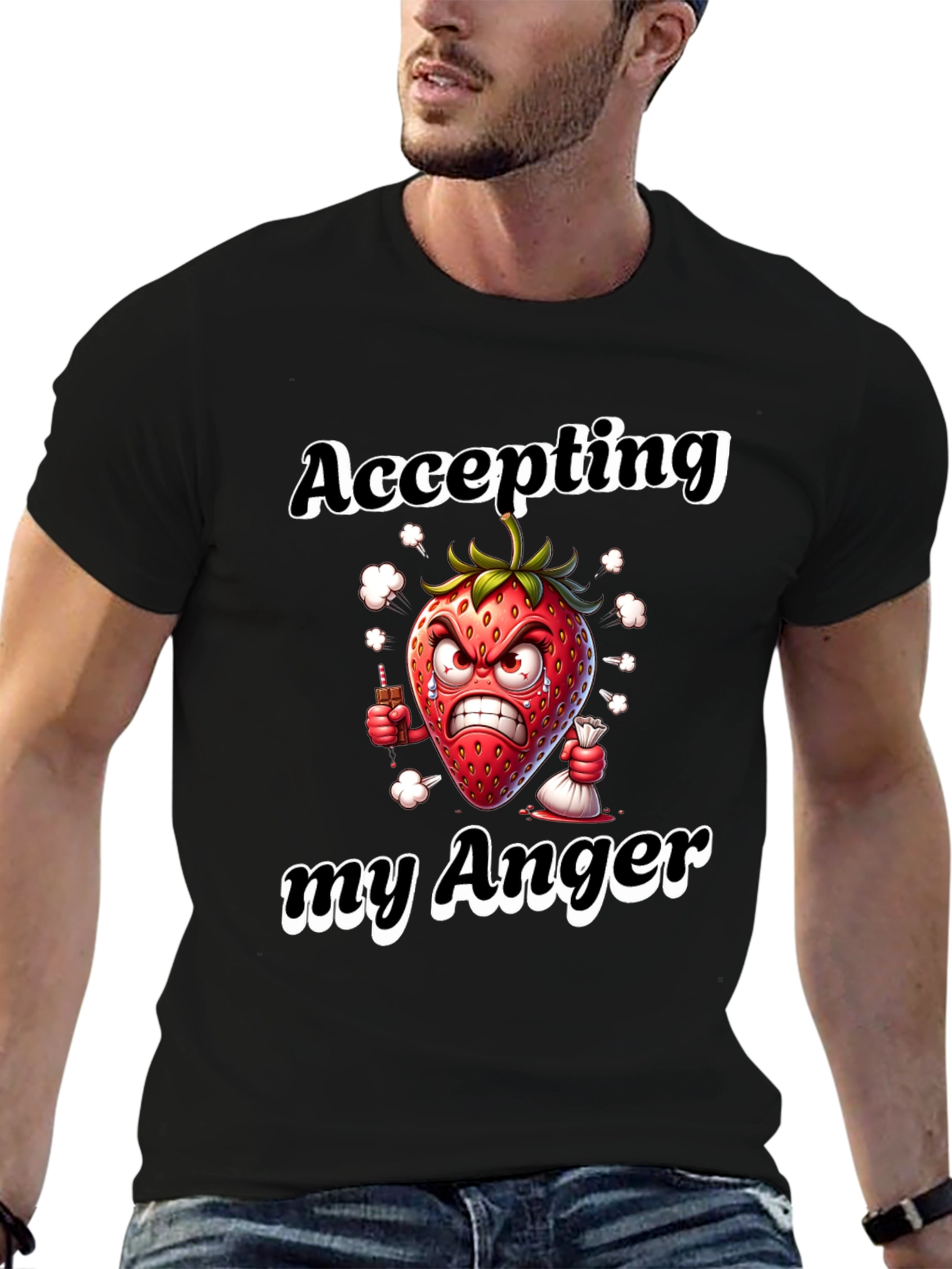 Accepting My Anger Black T-Shirt