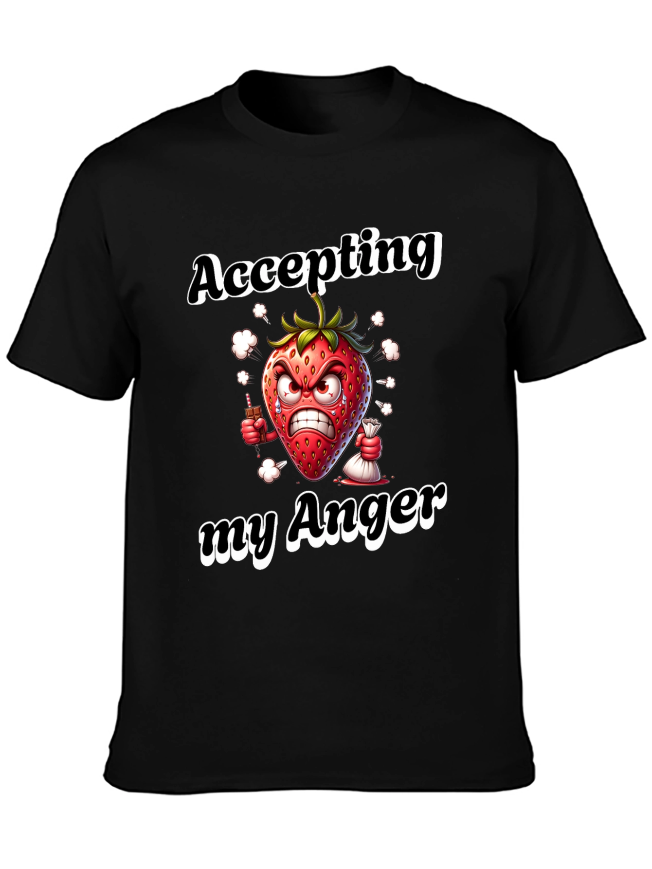 Accepting My Anger Black T-Shirt