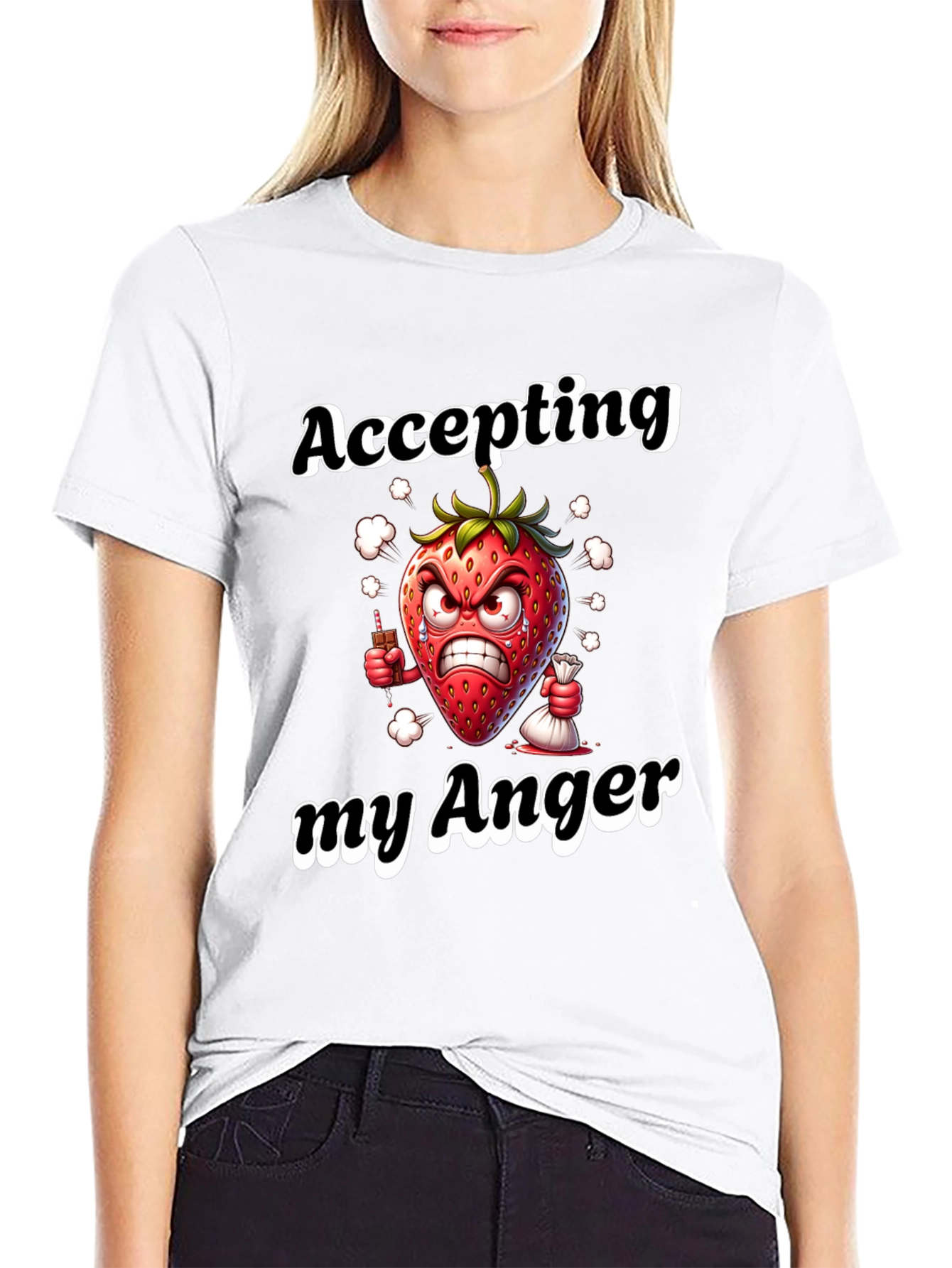 Accepting My Anger Black T-Shirt