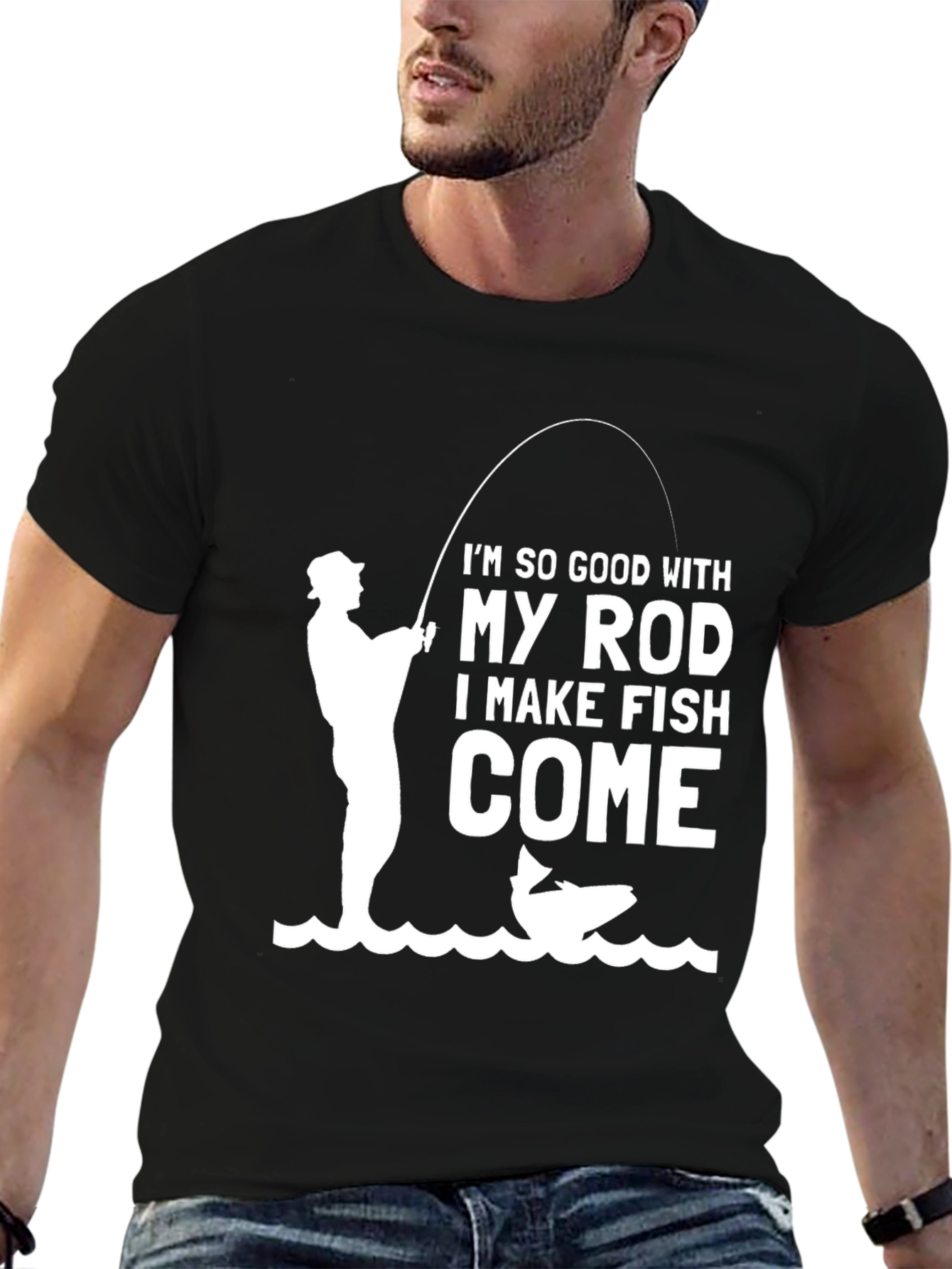 Funny Fishing T-Shirt - So Good With My Rod