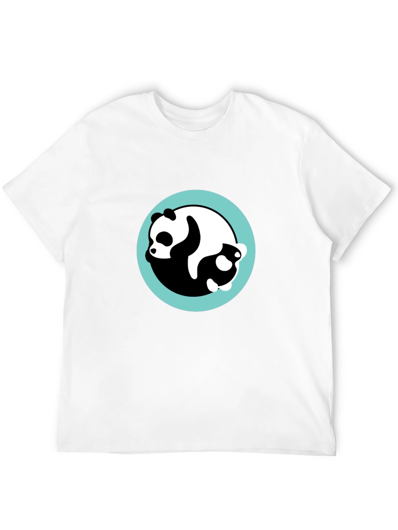 Yin Yang Panda Black T-Shirt