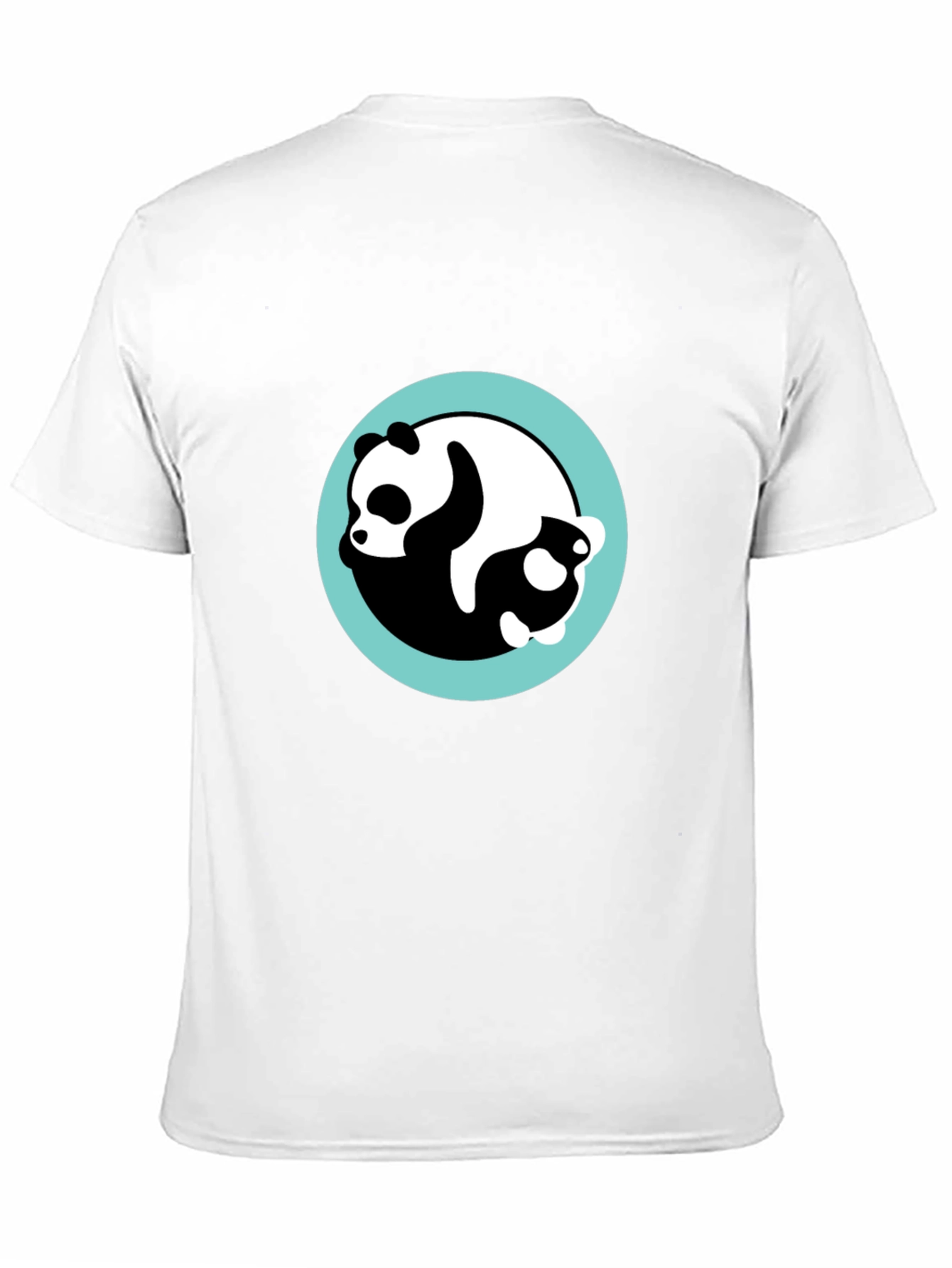 Yin Yang Panda Black T-Shirt