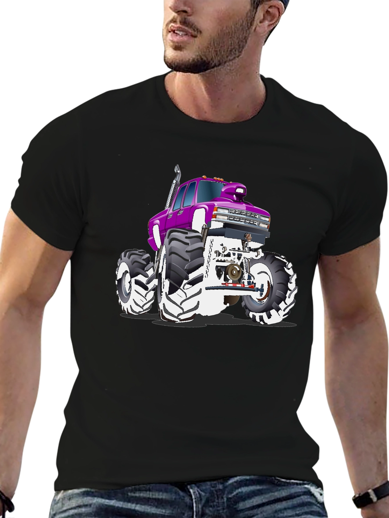Monster Truck Graphic Tee - Black