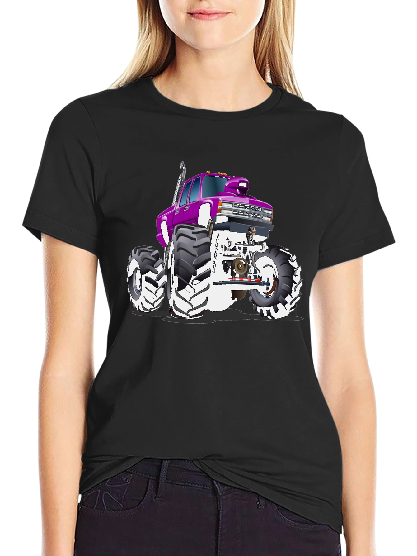 Monster Truck Graphic Tee - Black