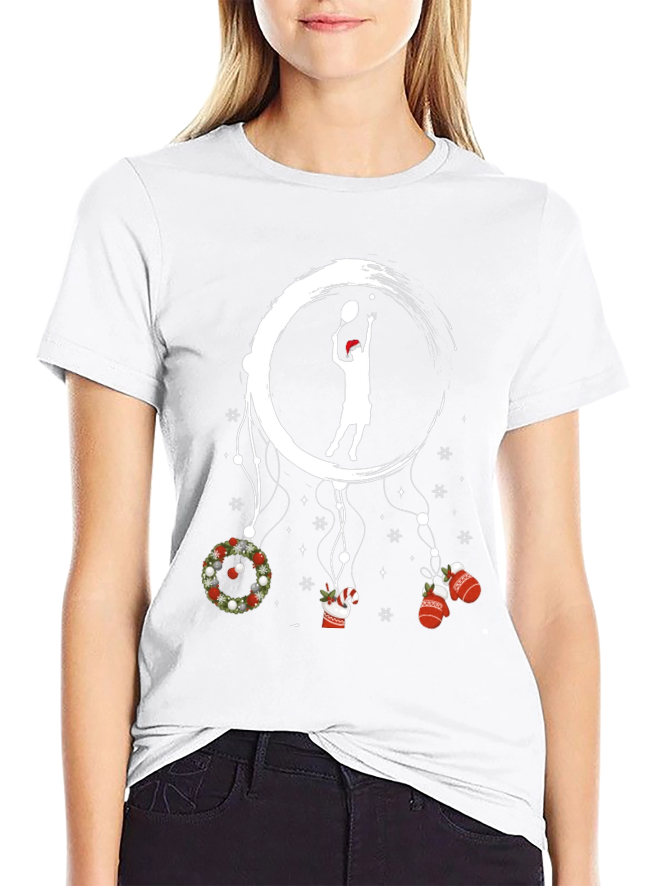 Christmas Tennis Dream Catcher T-Shirt