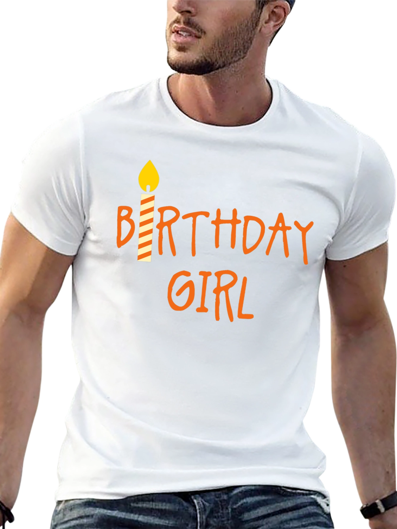 Birthday Girl T-Shirt - Candle Design