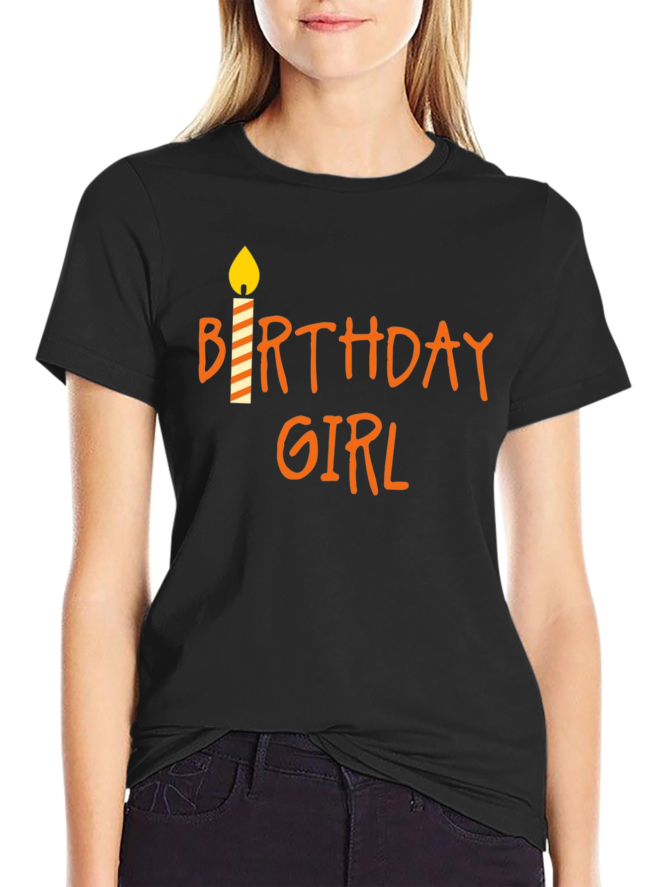 Birthday Girl T-Shirt - Candle Design